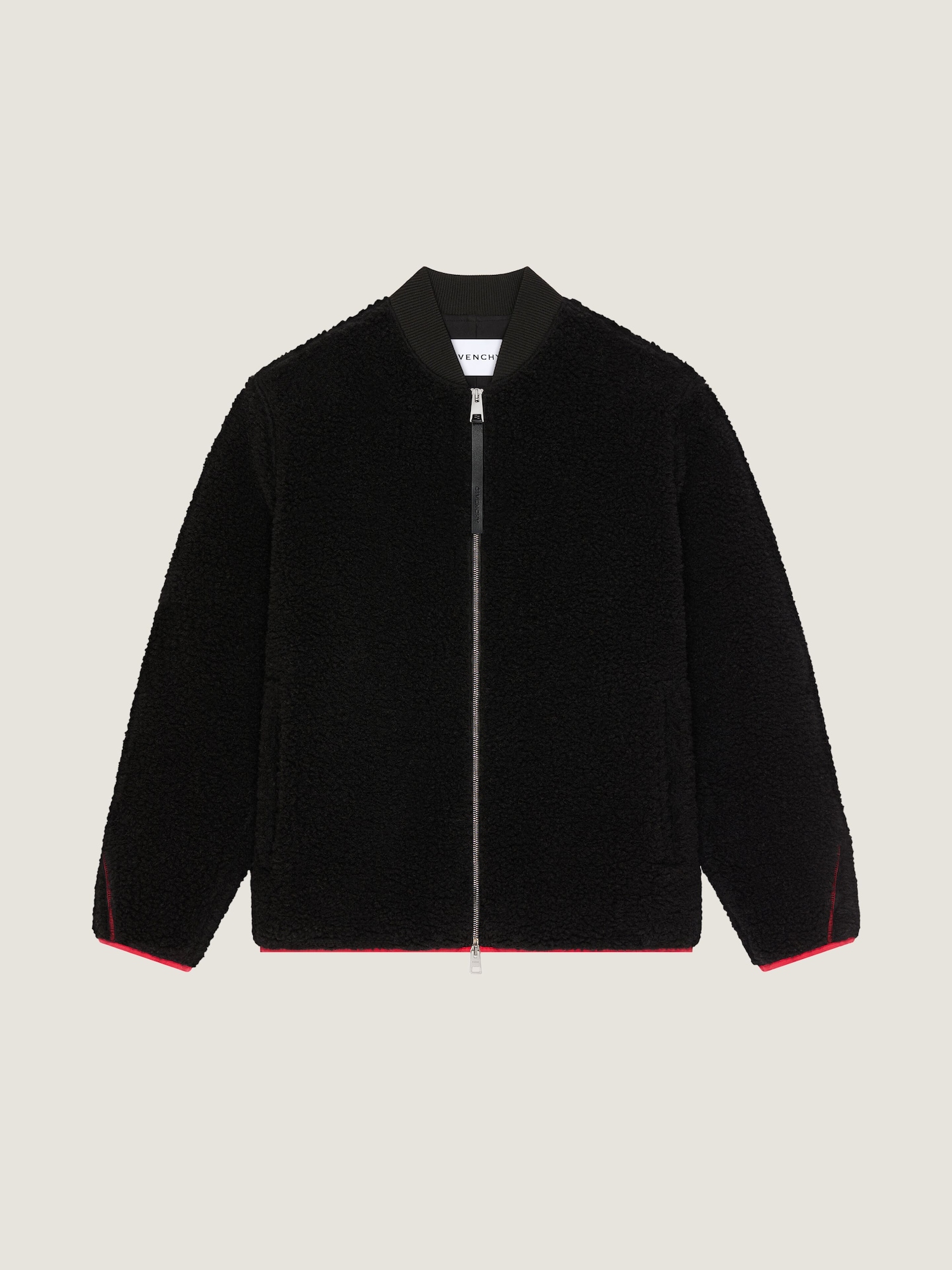 Couture Seam fleece jacket embroidered GIVENCHY Paris