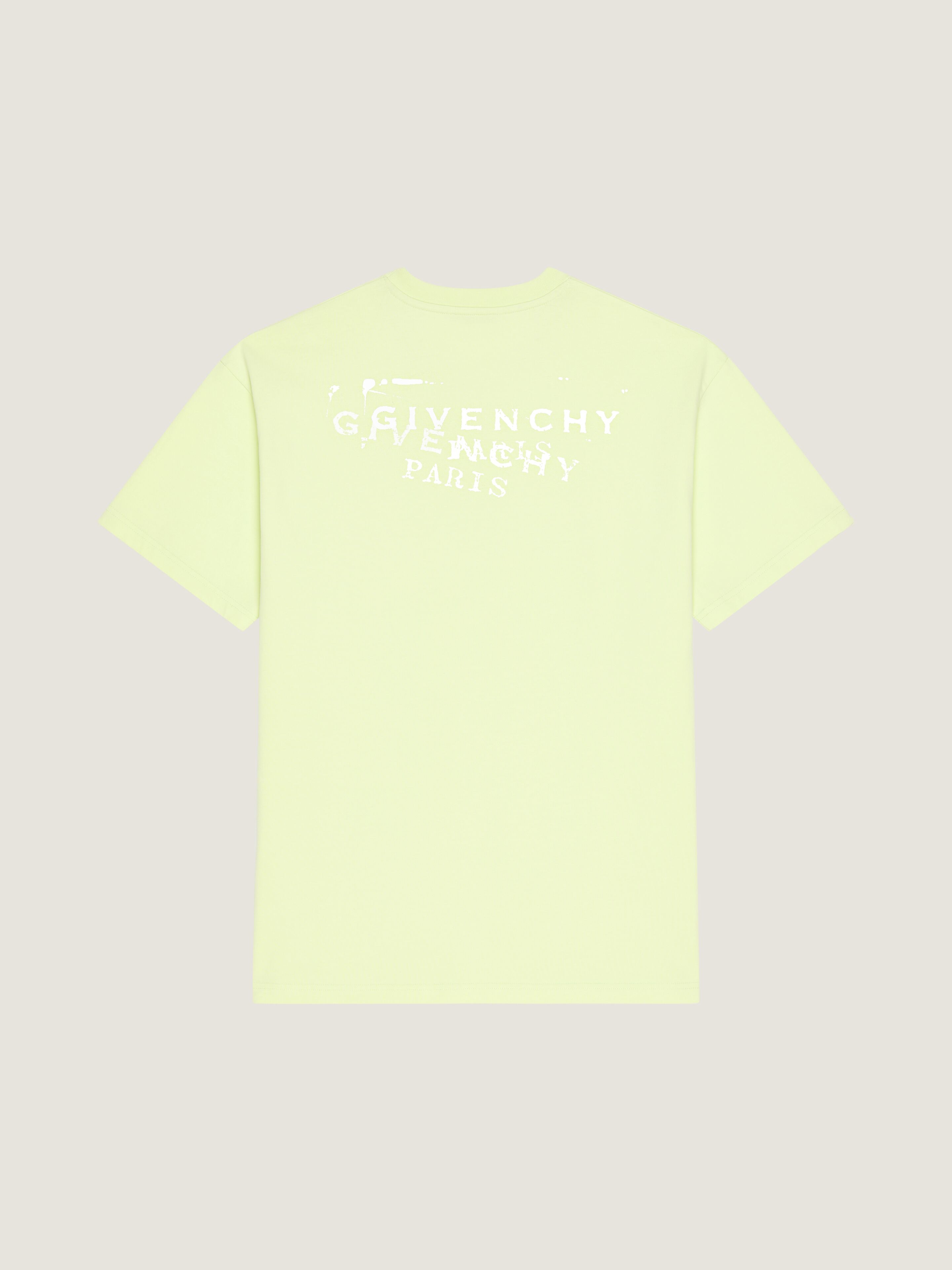 T-shirt in cotton with GIVENCHY Stamp print in - pale green