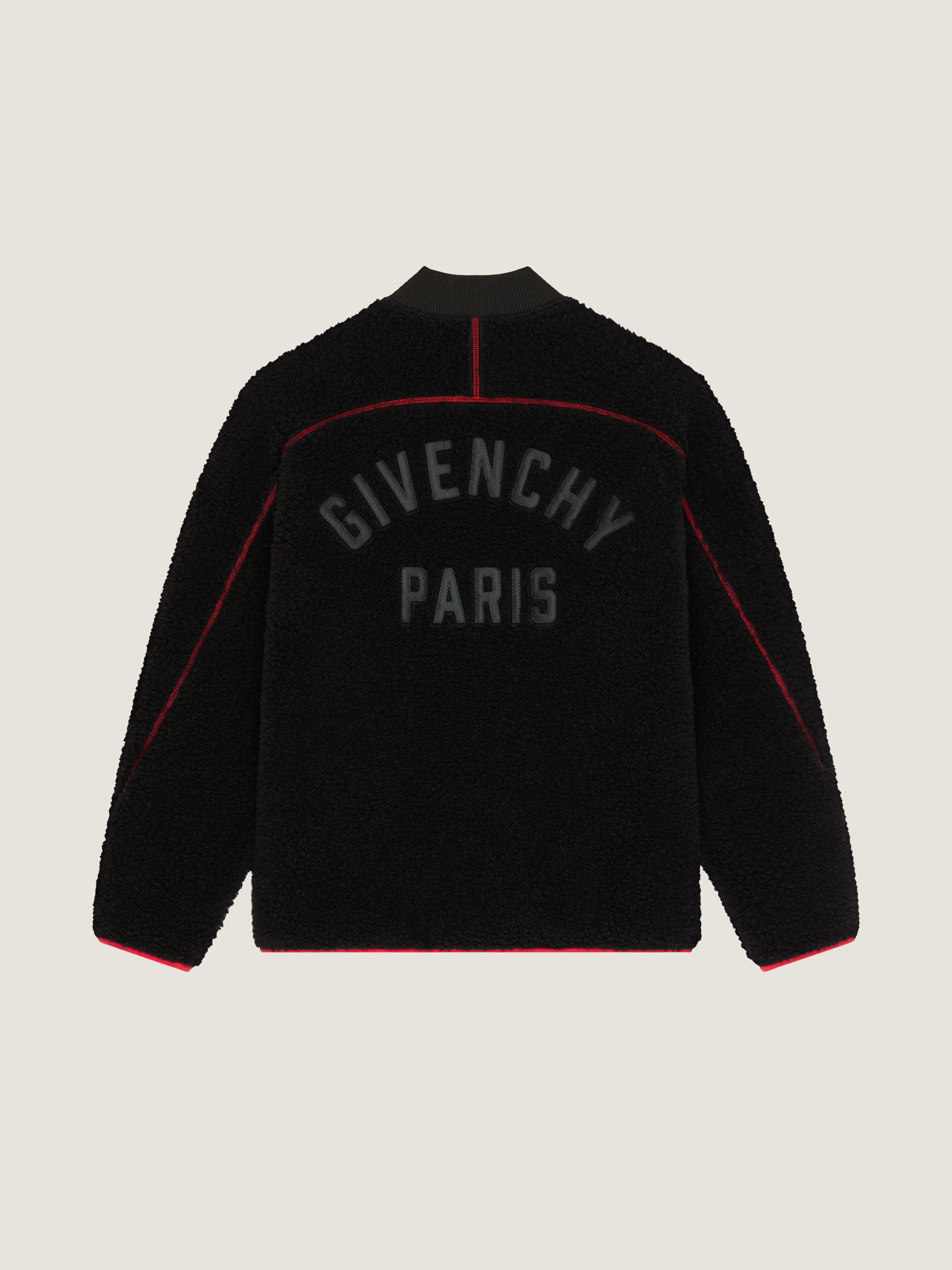 【未使用】ジバンシー GIVENCHY 長袖 ジャケット ブラック XS 現行 クチュールシーム フリース ジャケット - ブラック - ハイブランド