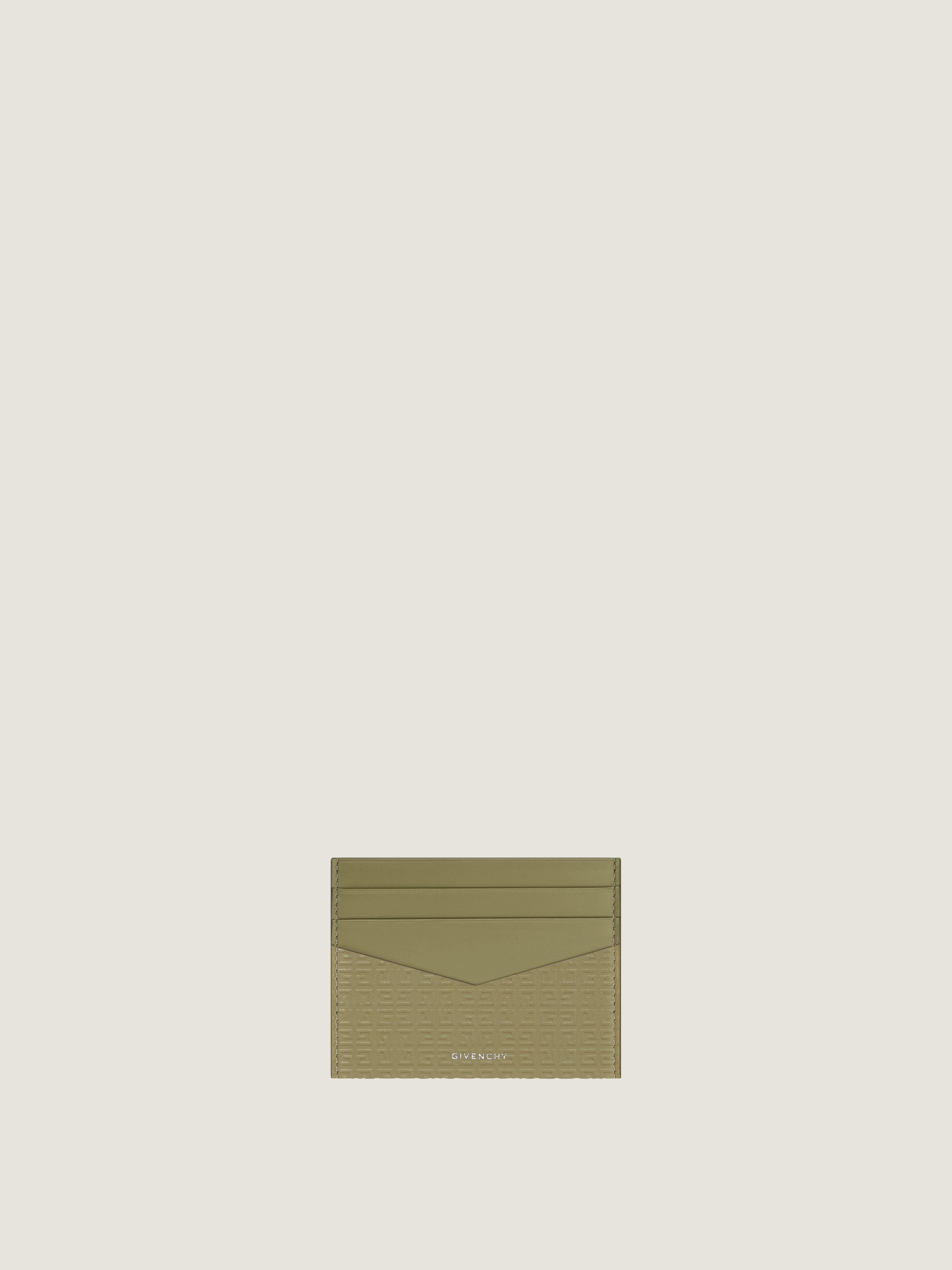 GIVENCHY card holder in 4G Micro leather in - khaki