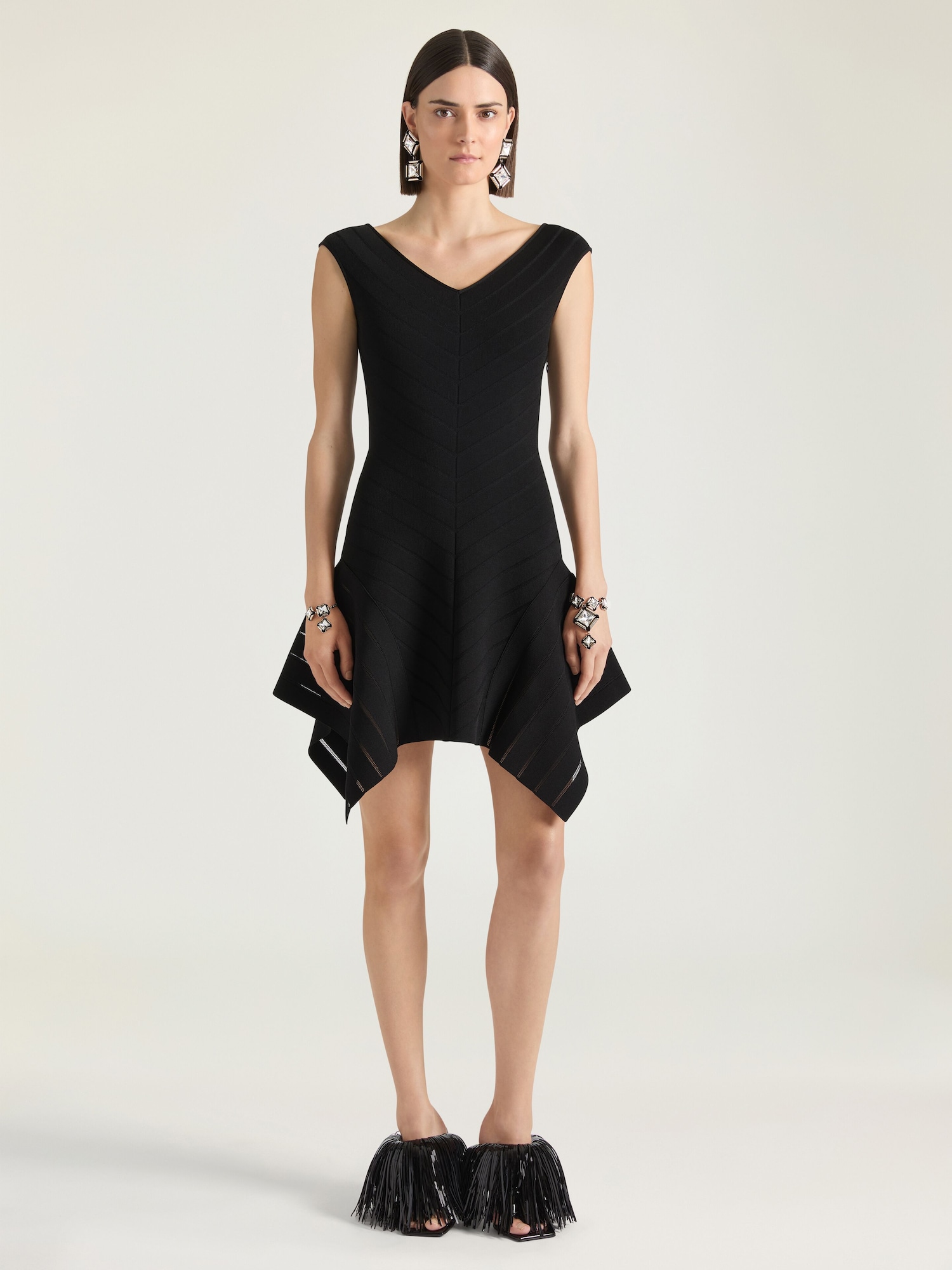 black print dress Womens Vintage Y2K Black Ballerina Mini Dress – Khuul main image 1