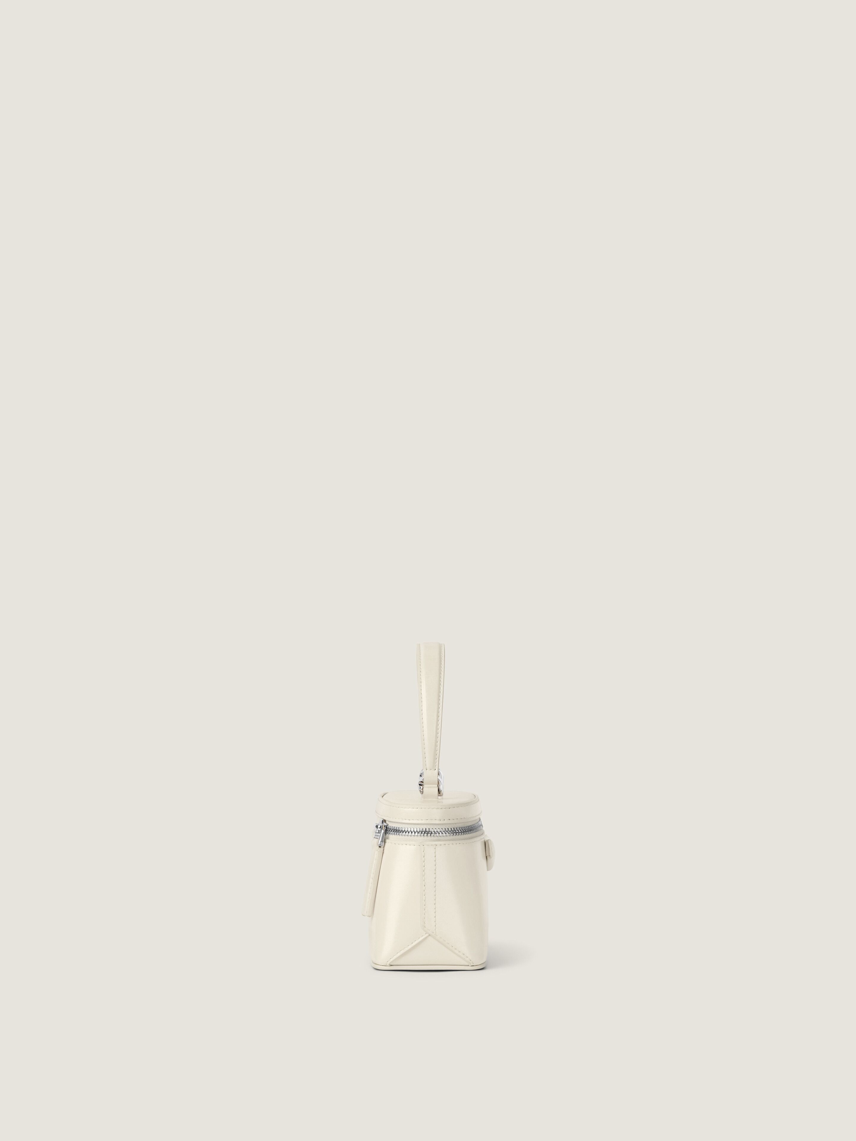 Antigona vanity bag in Box leather with chain in - cream