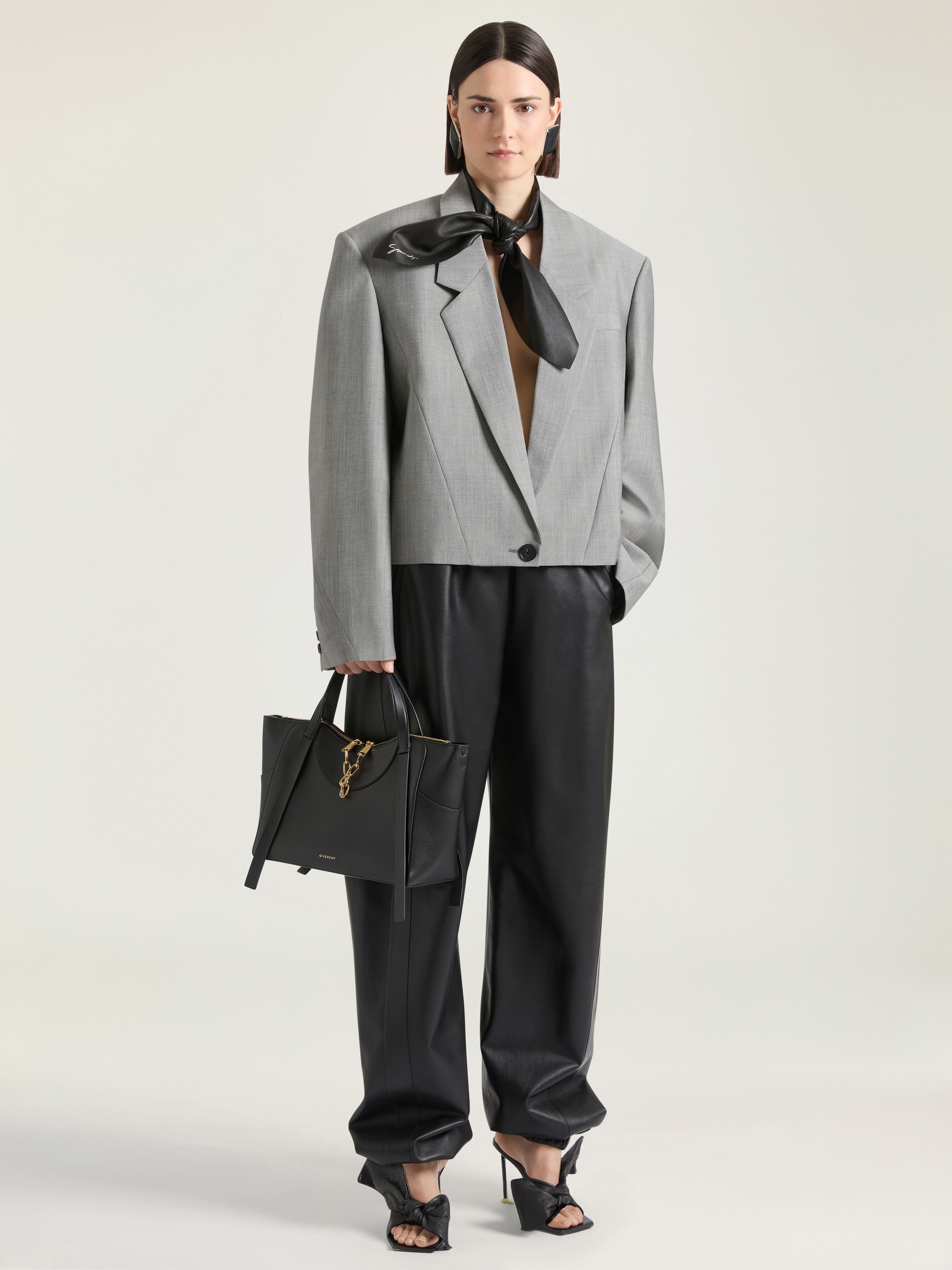 Jogger pants in nappa leather in - black - BW51BE61Z3-001