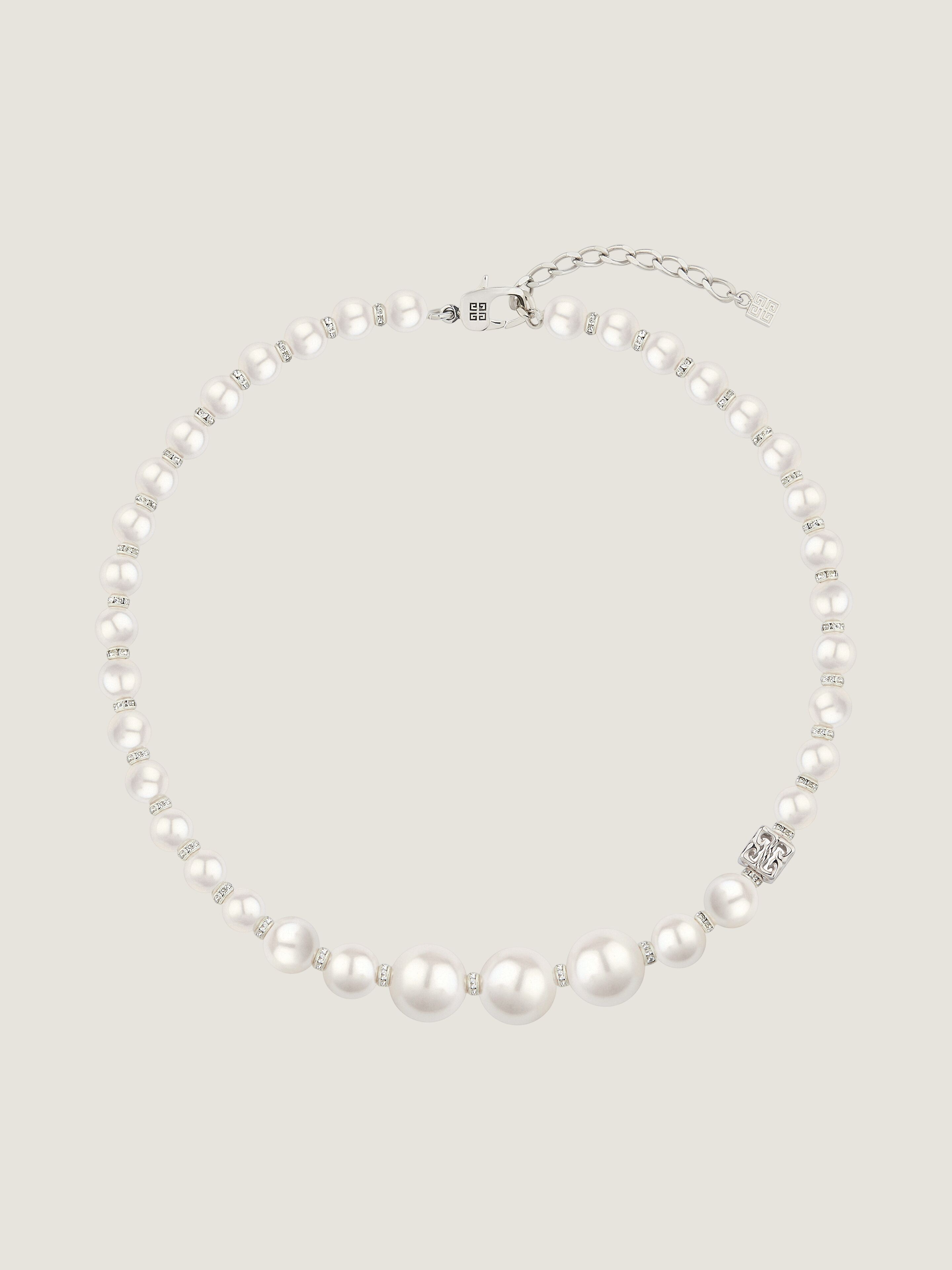 【2025A/W新作★送料無料】 パール クリスタル JP GIVENCHY | ホワイト/シルバー - ネックレス アクセサリー