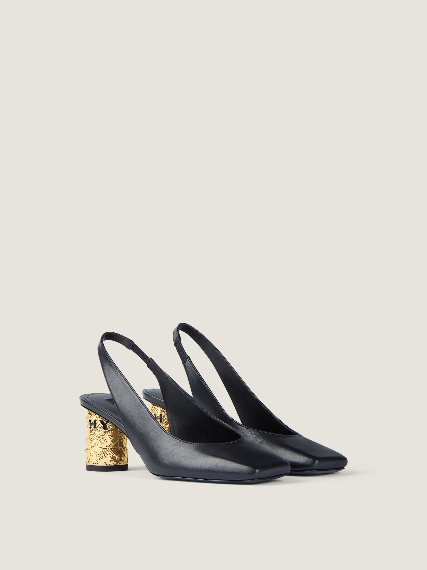 GIVENCHY GIVENCHYテープ レザー スリングバック