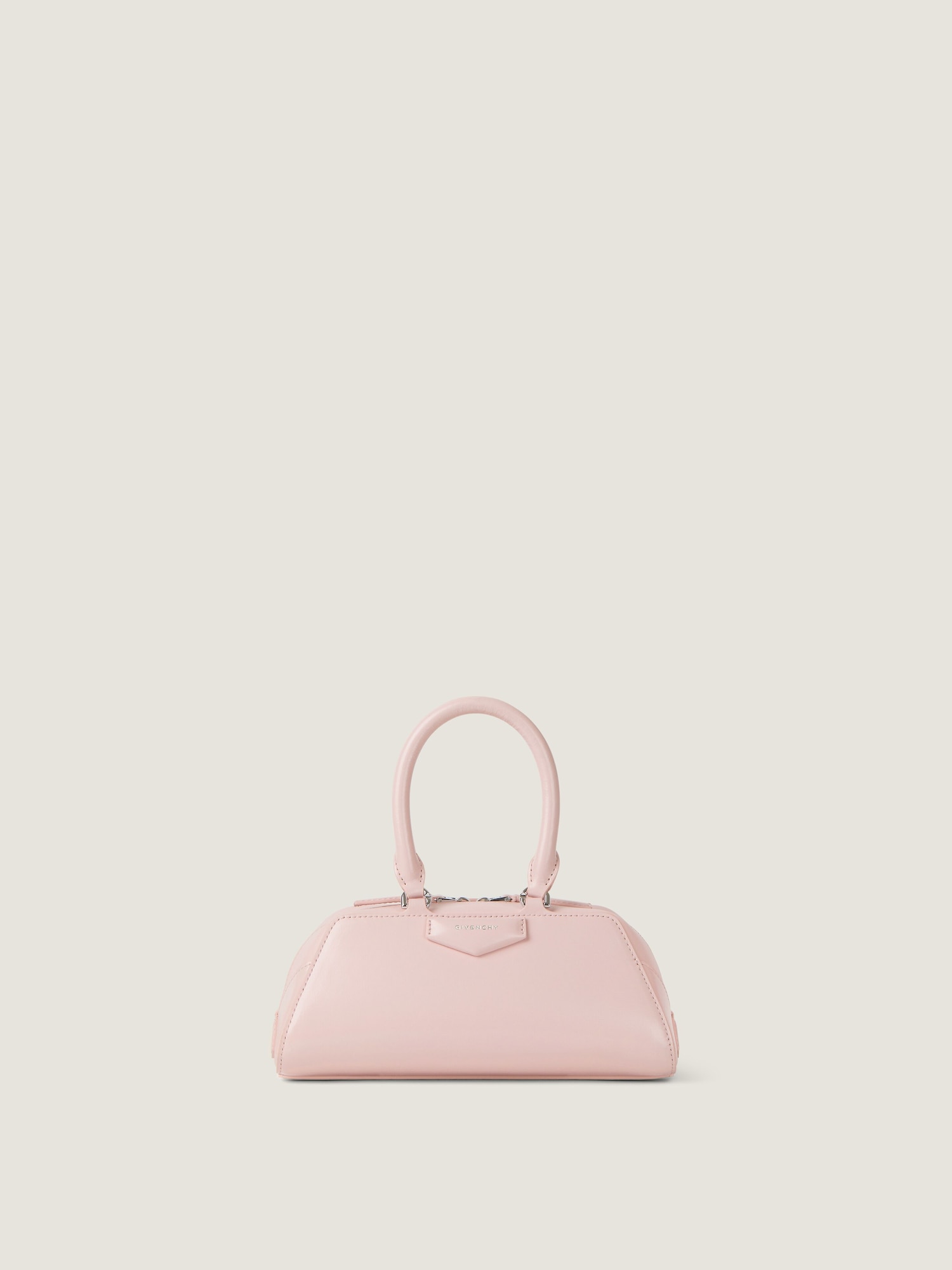Mini Antigona East-West bag in Box leather
