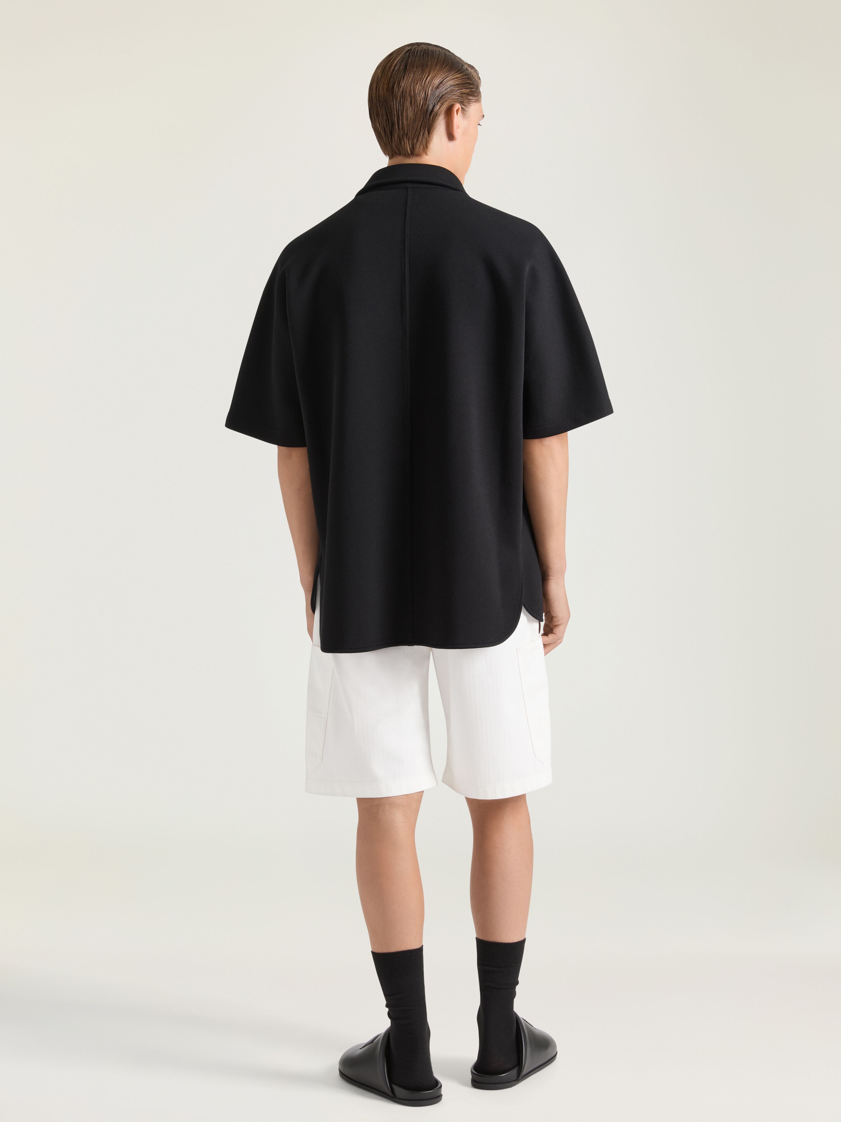 Shirt in scuba with GIVENCHY Paris patch - black/dark grey in