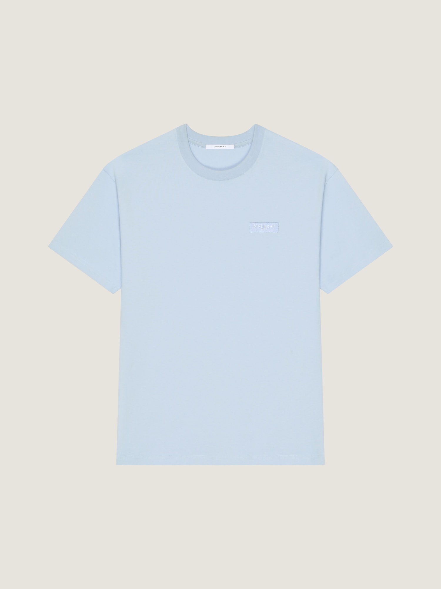 コットン GIVENCHY PARISグログラン Tシャツ - ライトブルー 