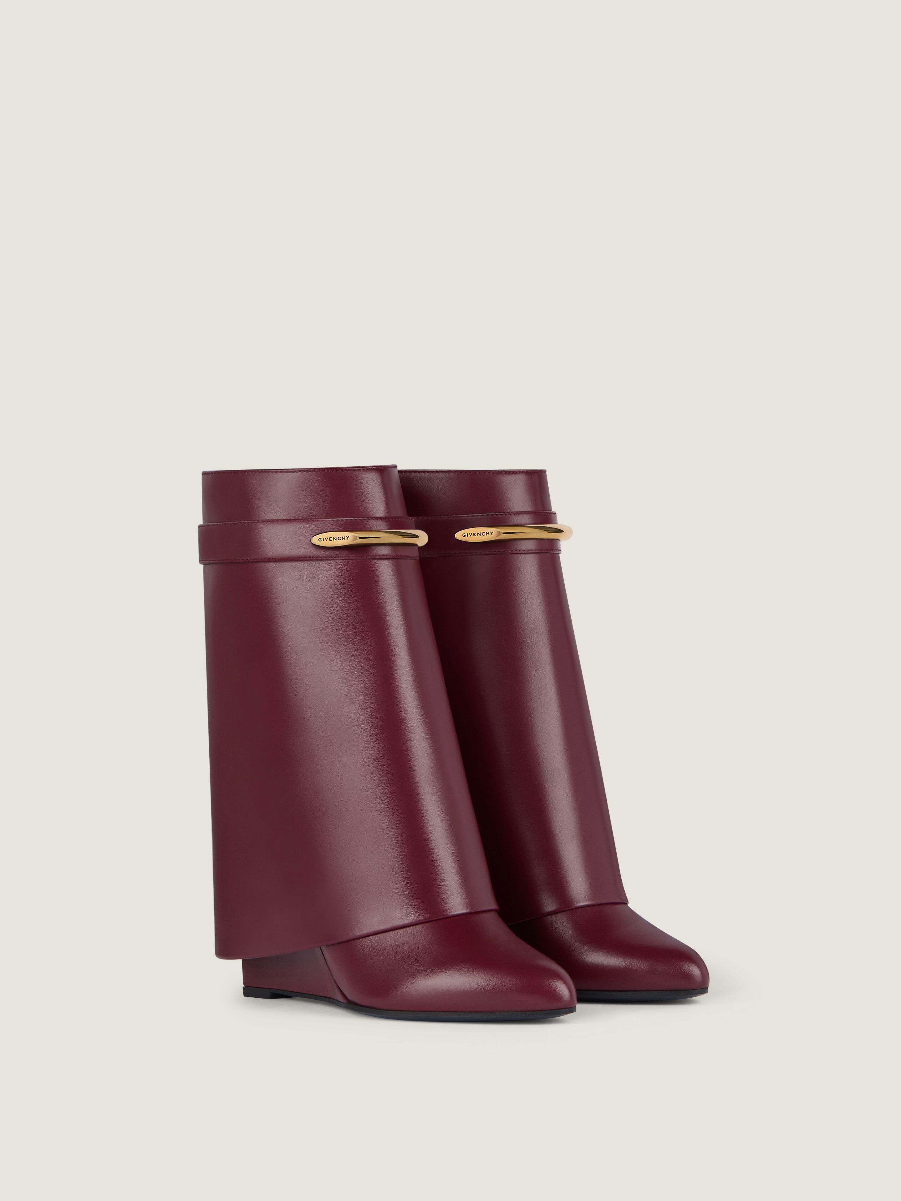 Shark Pinch ankle boots in leather in - burgundy - BE605LE1J7-604