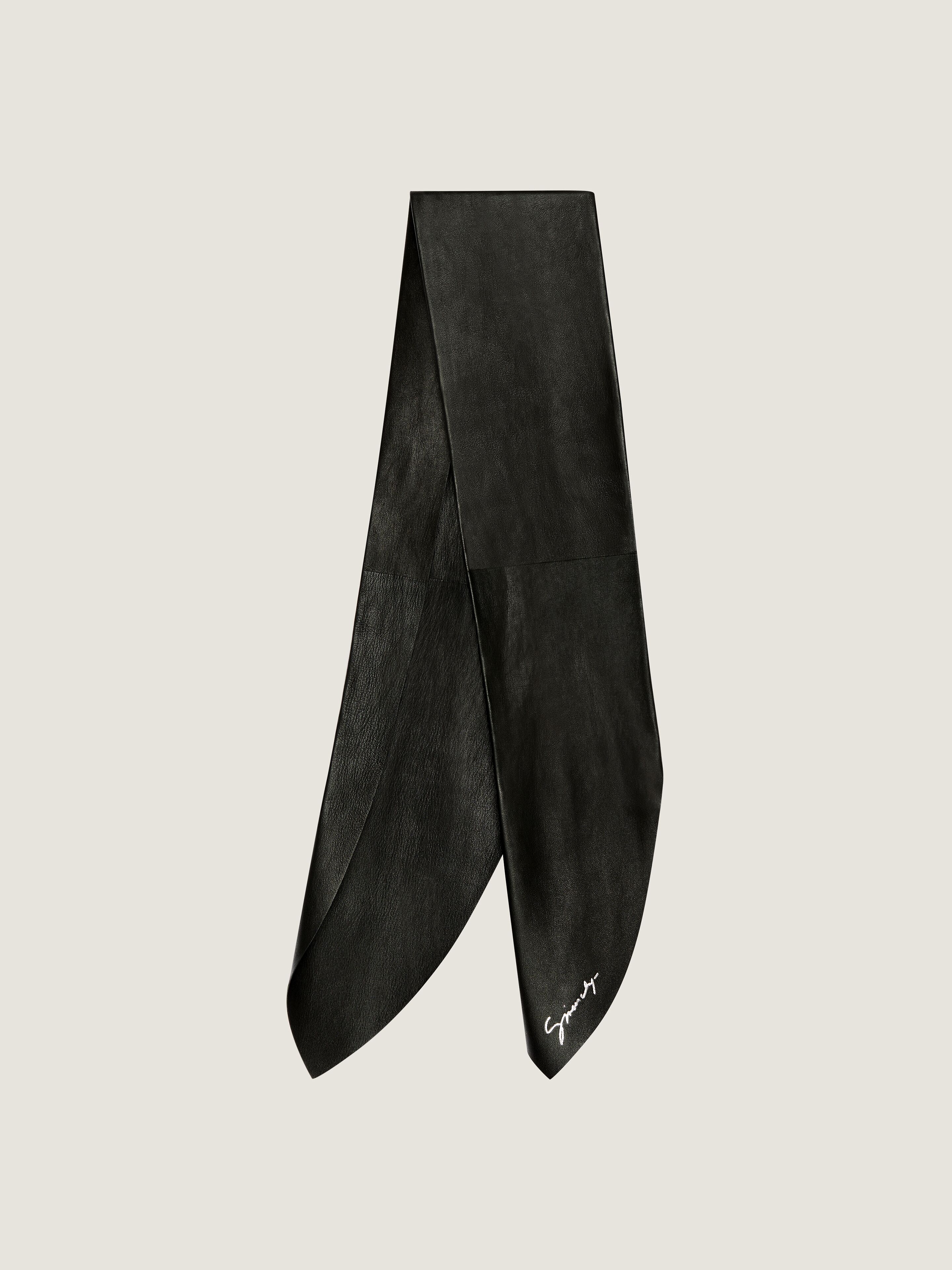 Scarf in leather in - black - BWZ063604J-001 | Givenchy US