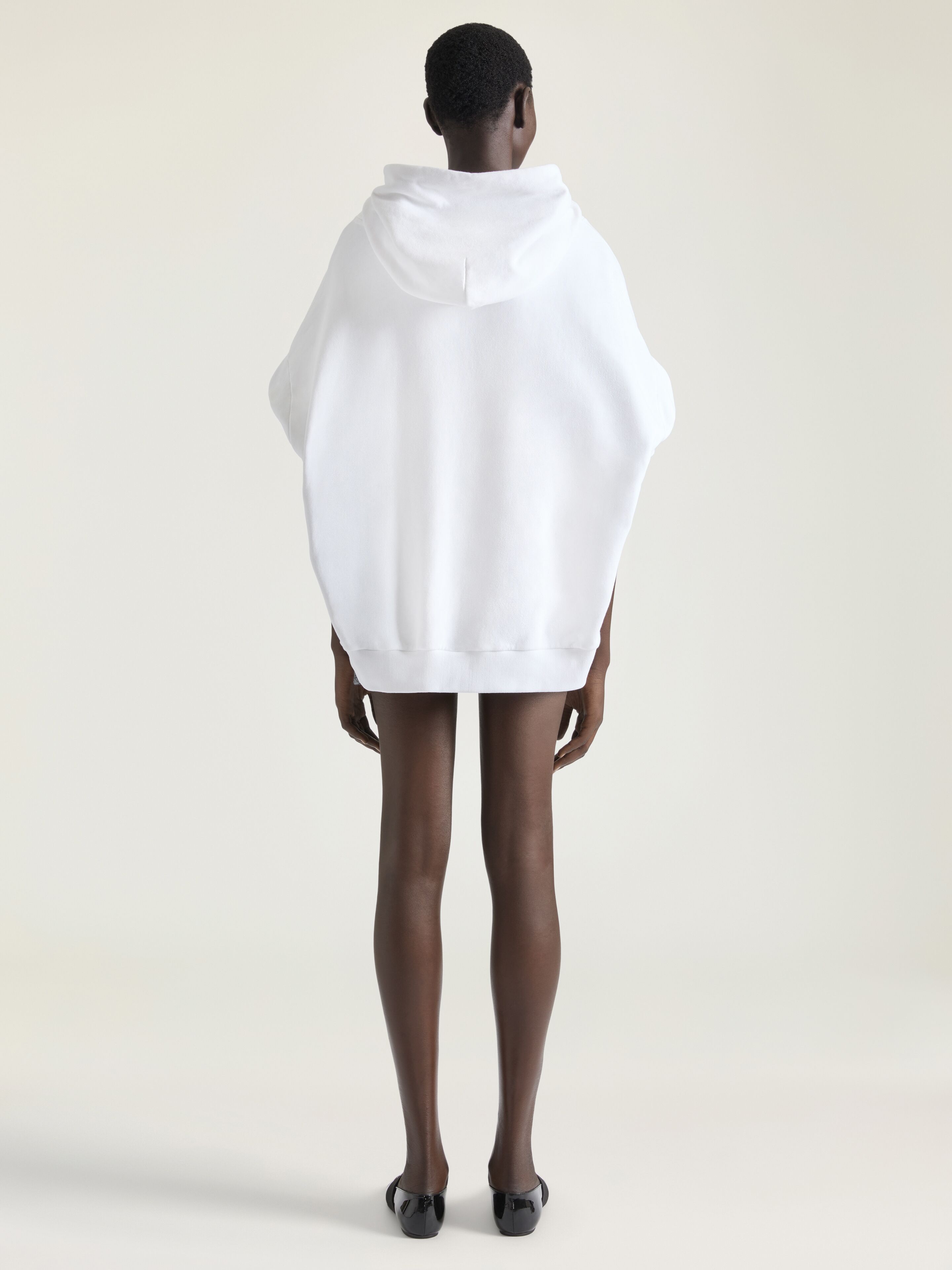 美品 GIVENCHY フーディ M パーカー 白 Hoodie sweatshirt in fleece with Archive print in - white