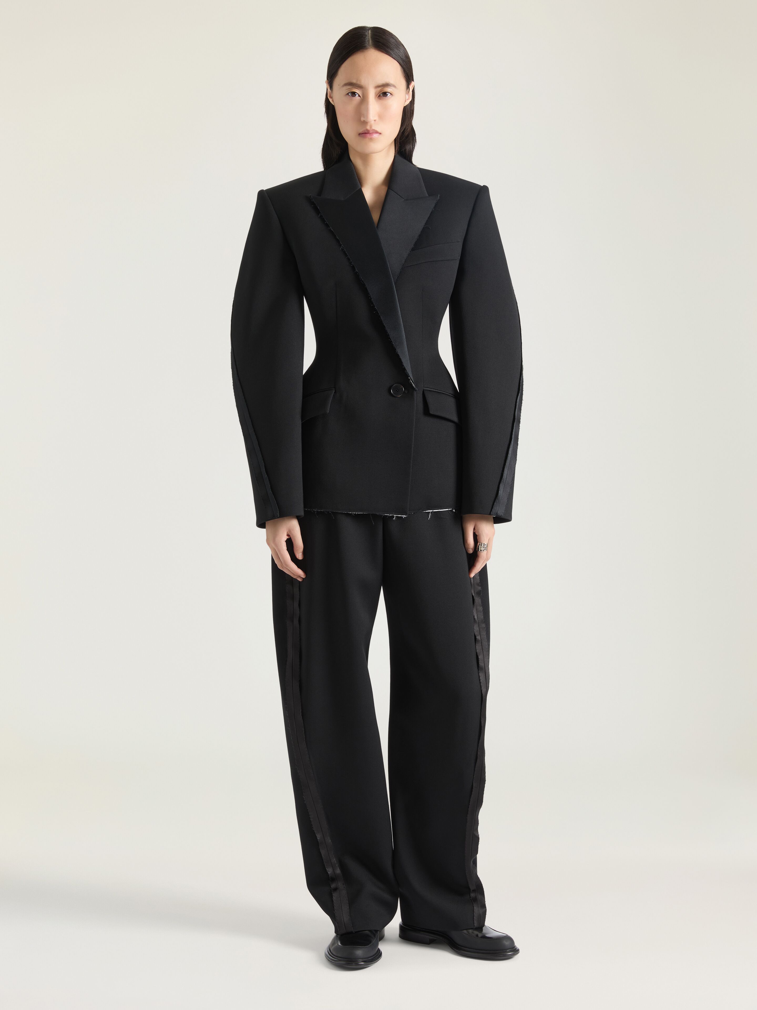 GIVENCHY ウール ジャケット ウール GIVENCHY(ジバンシィ) レザージャケット(メンズ) - 海外