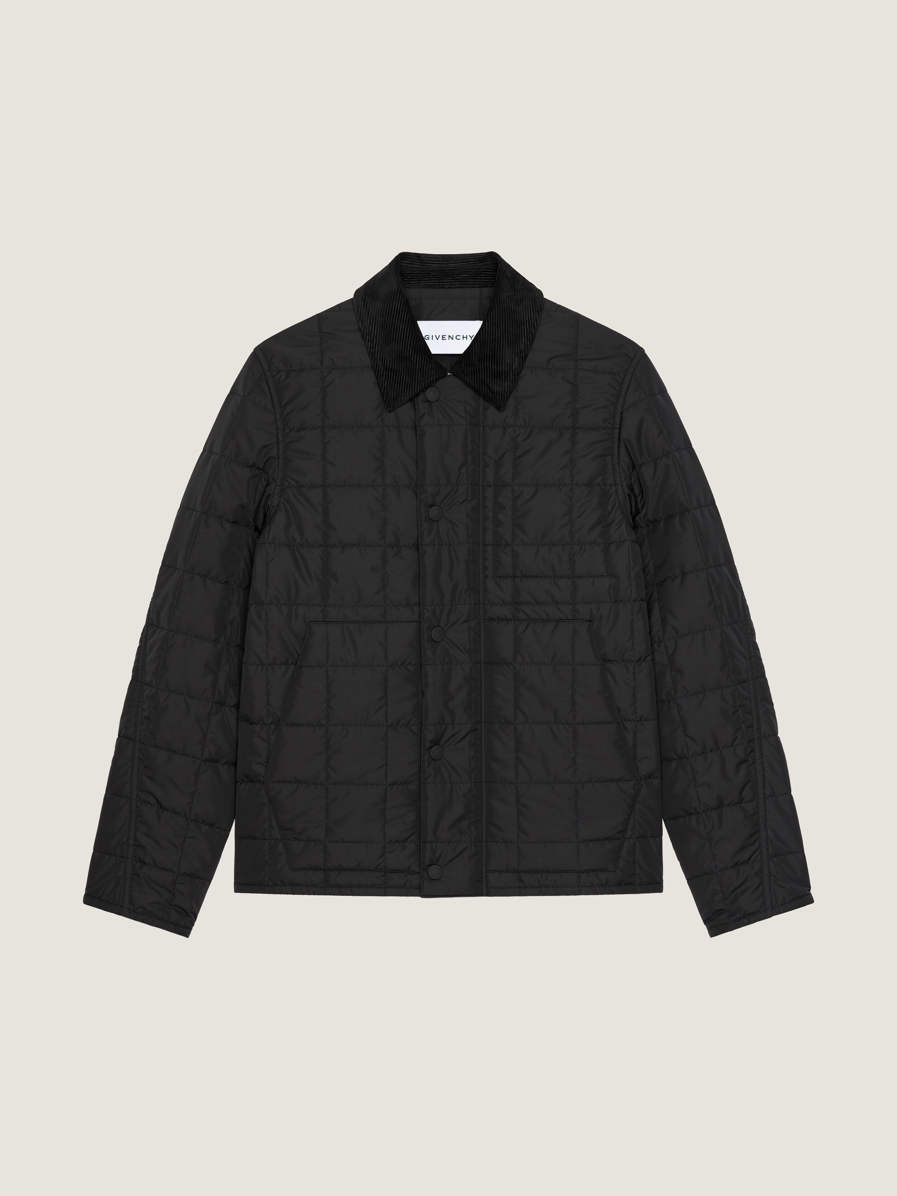 Couture Seam quilted blouson with Givenchy Paris in - black