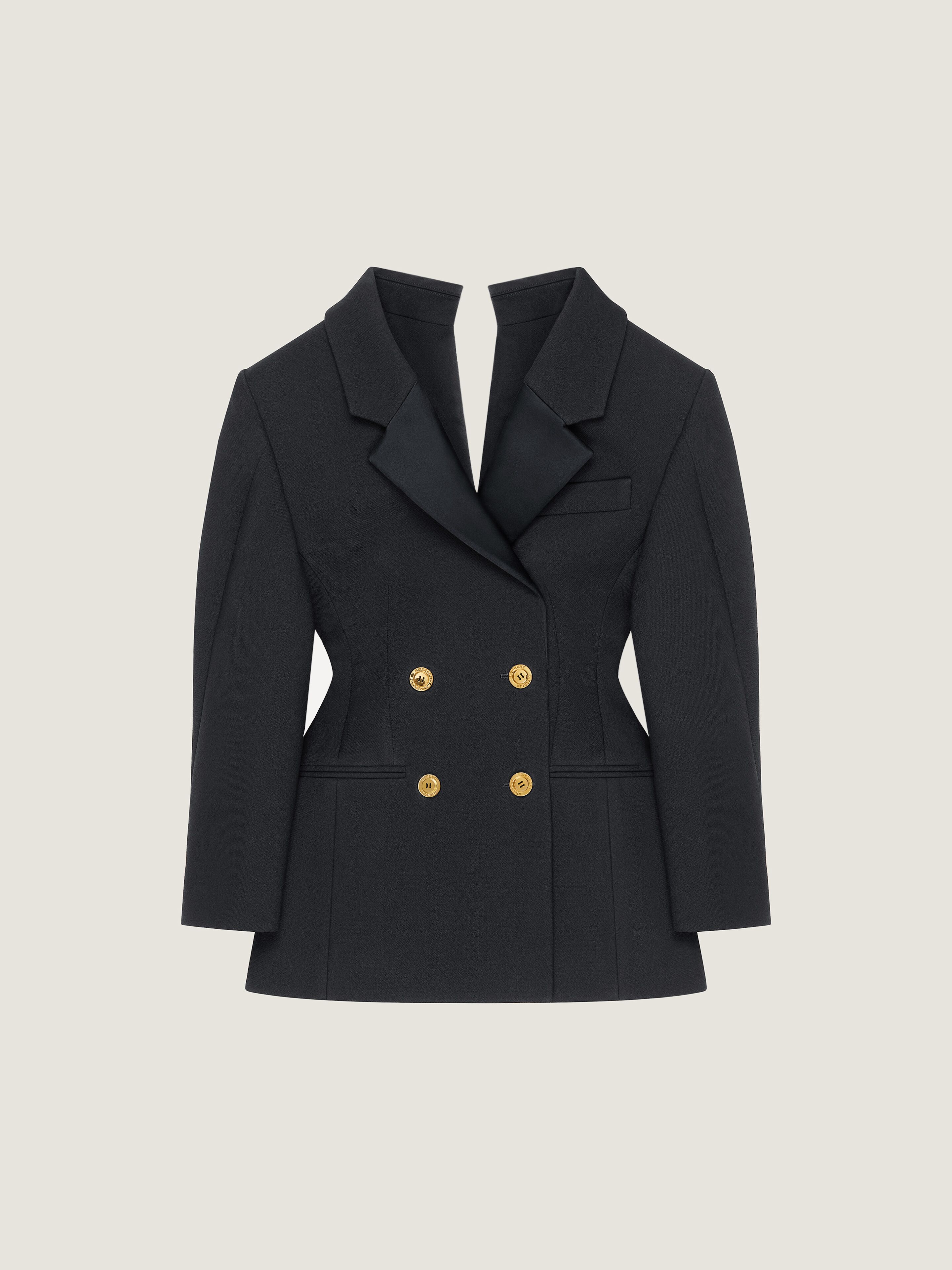 Back-to-front jacket in wool - black in - black | Givenchy US