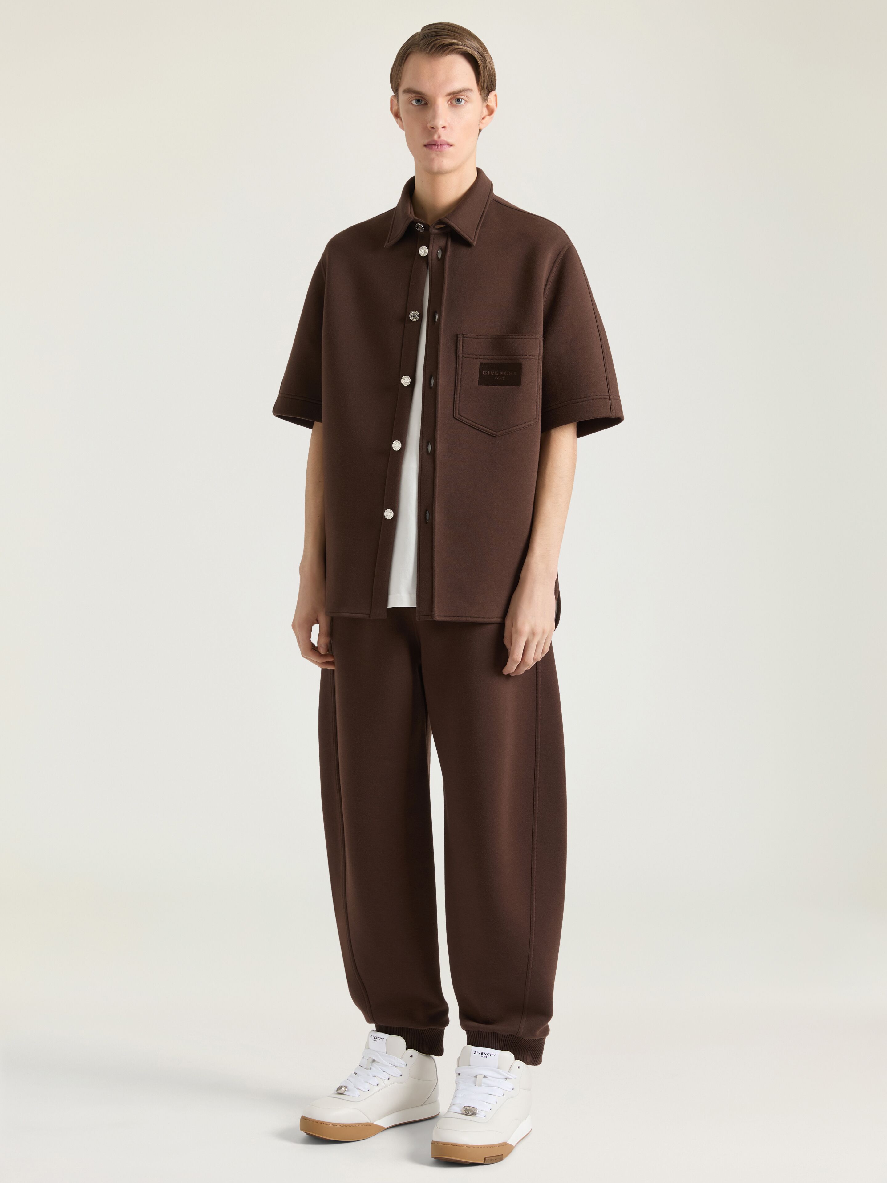 Polo in scuba in - brown - BM618J3YSY-200 | Givenchy US