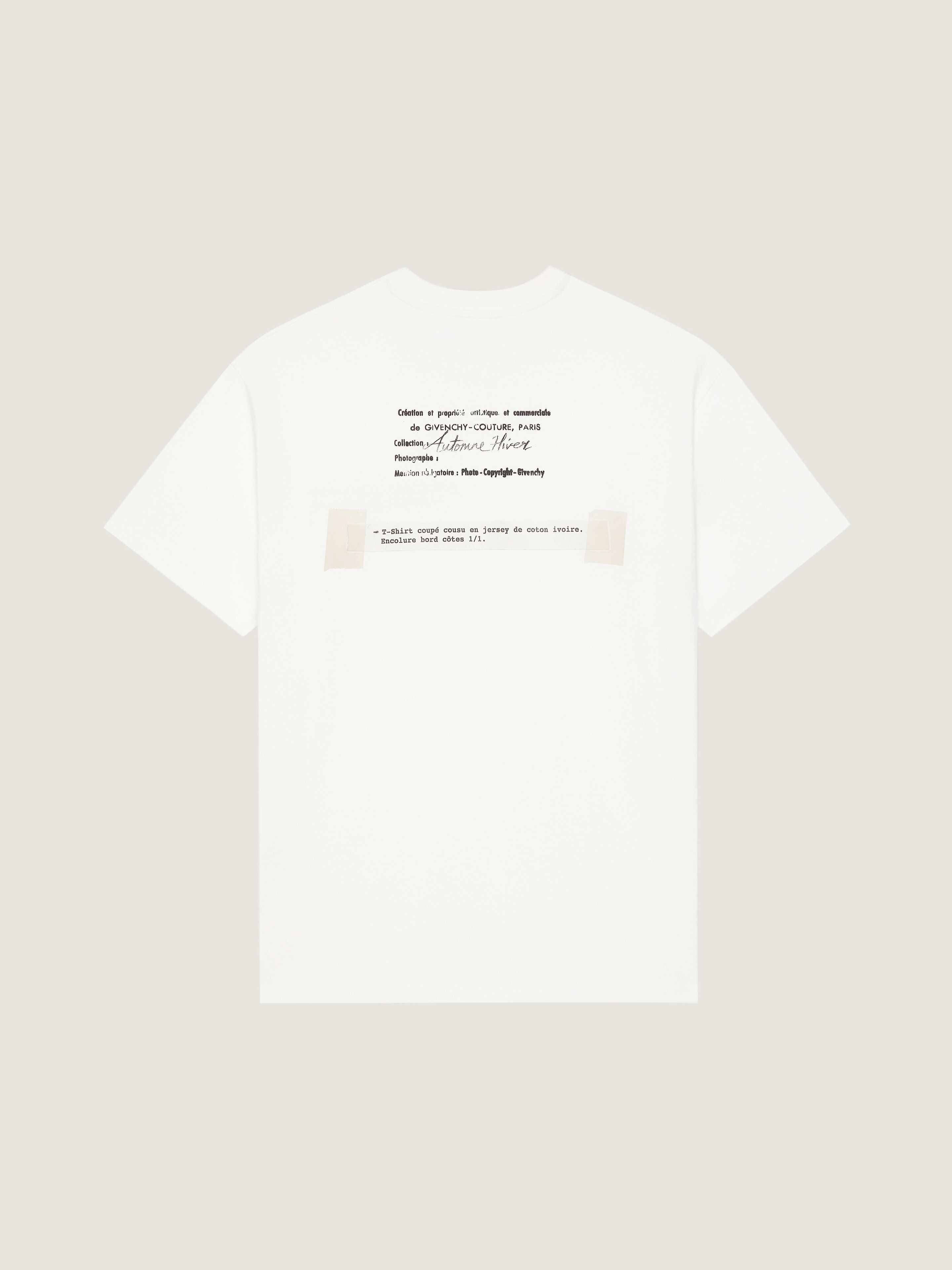 コットン アーカイブプリント Tシャツ - アイボリー BM71NK3YUE-105