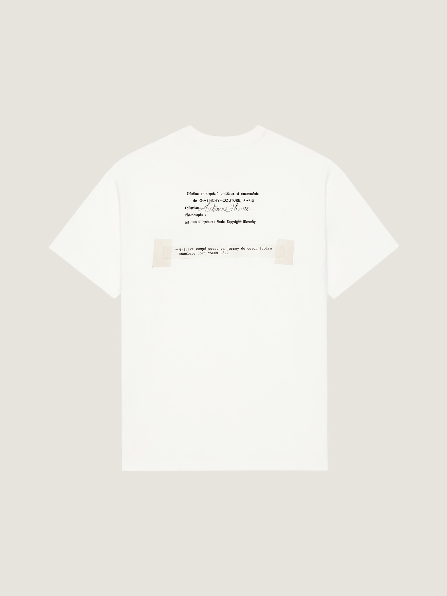 コットン アーカイブプリント Tシャツ - アイボリー BM71NK3YUE-105 