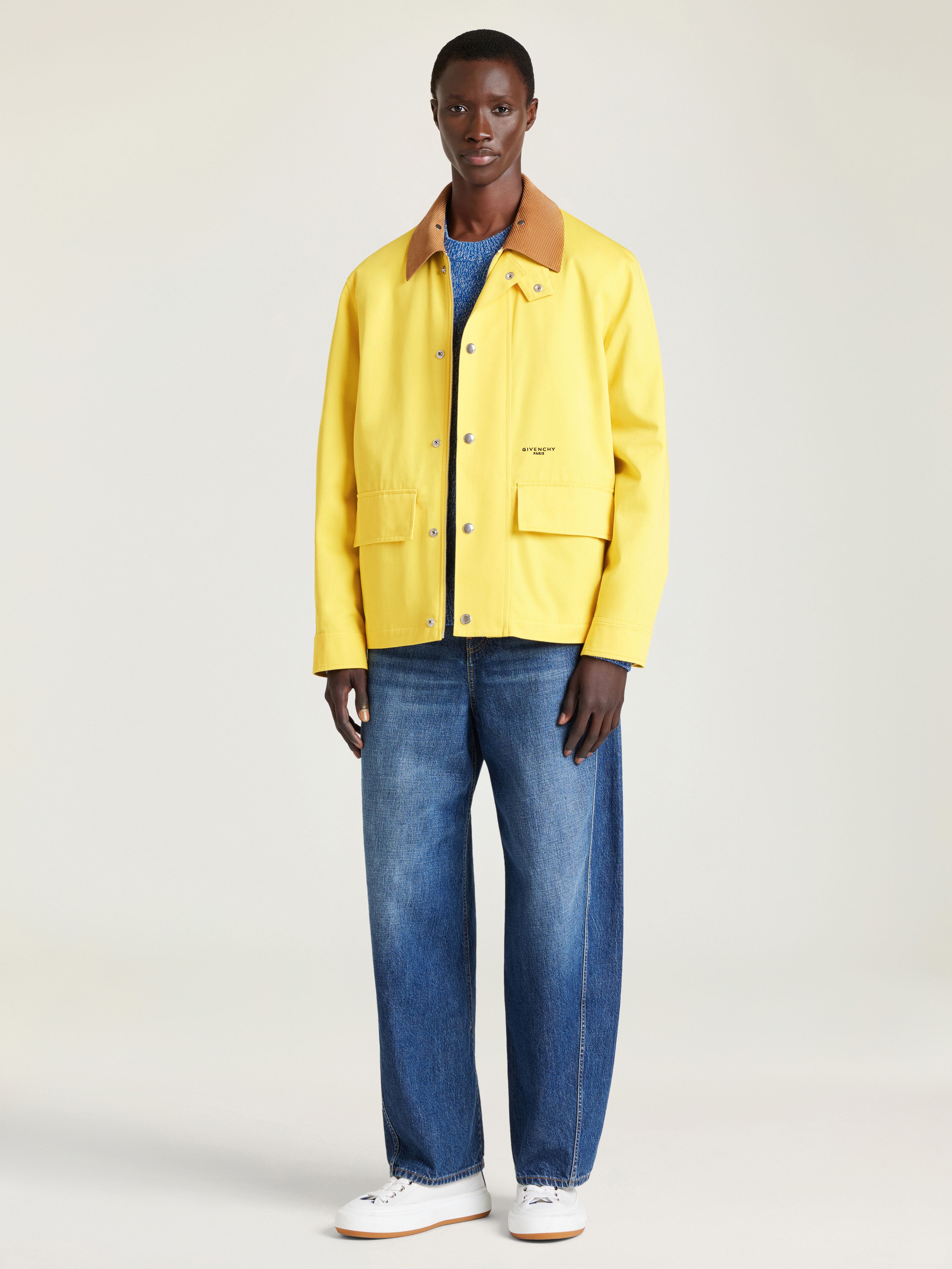 Field jacket in cotton with a checked lining | Givenchy US | Givenchy