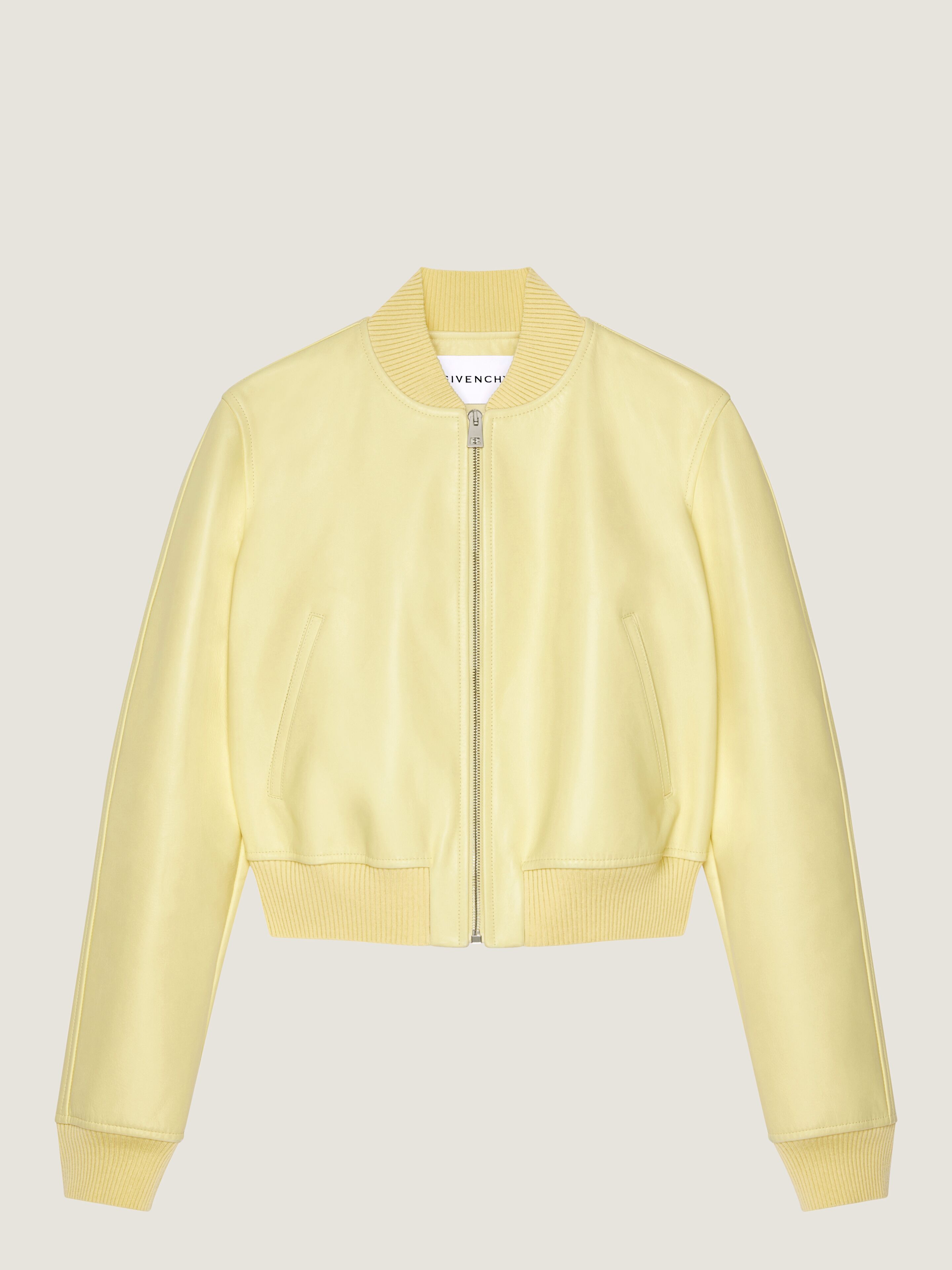 Bomber in nappa leather in - pale yellow - BW00UL61UJ-740