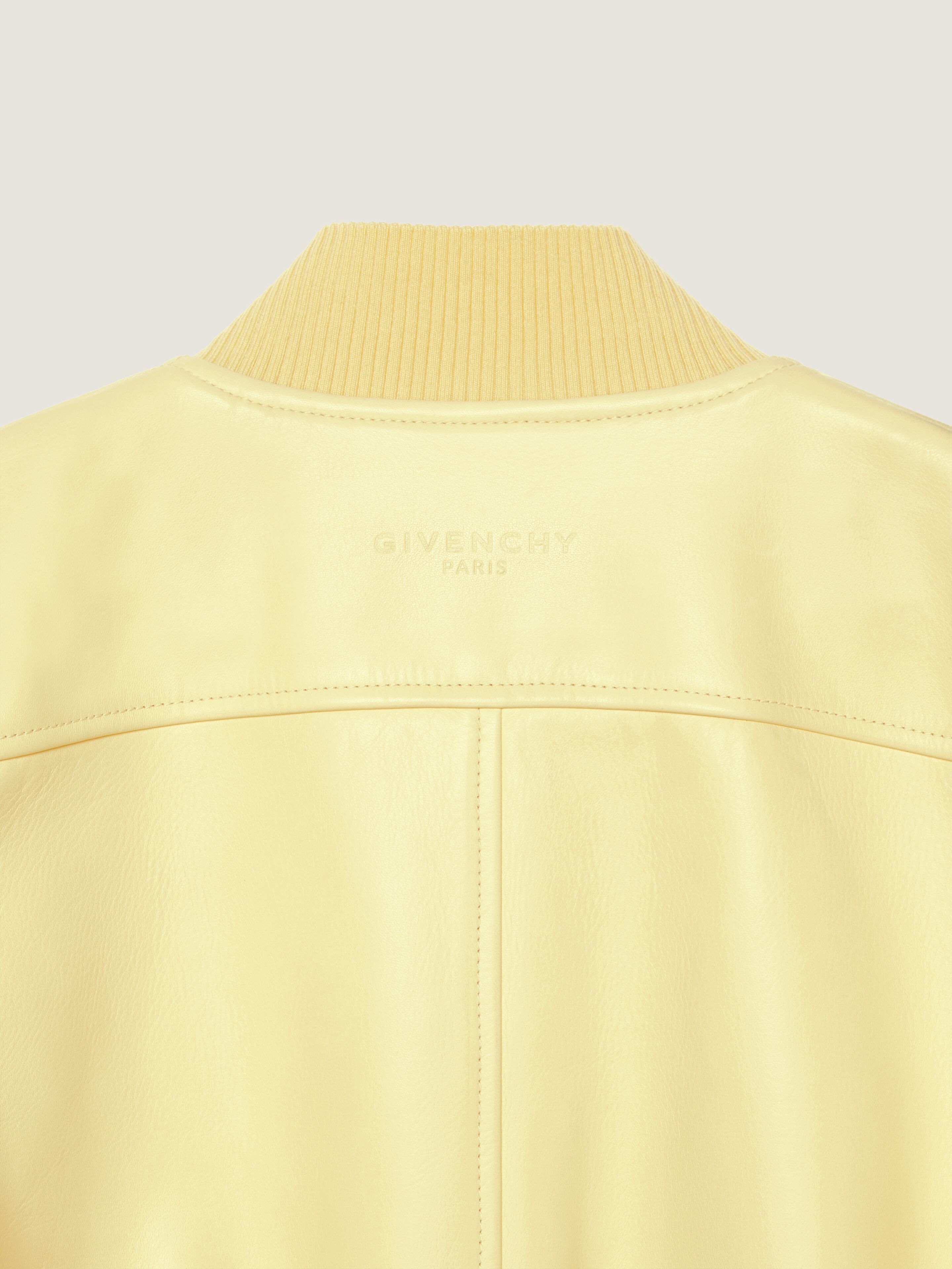 Bomber in nappa leather in - pale yellow - BW00UL61UJ-740