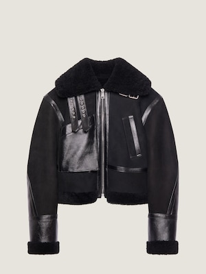 Blouson aviateur en shearling