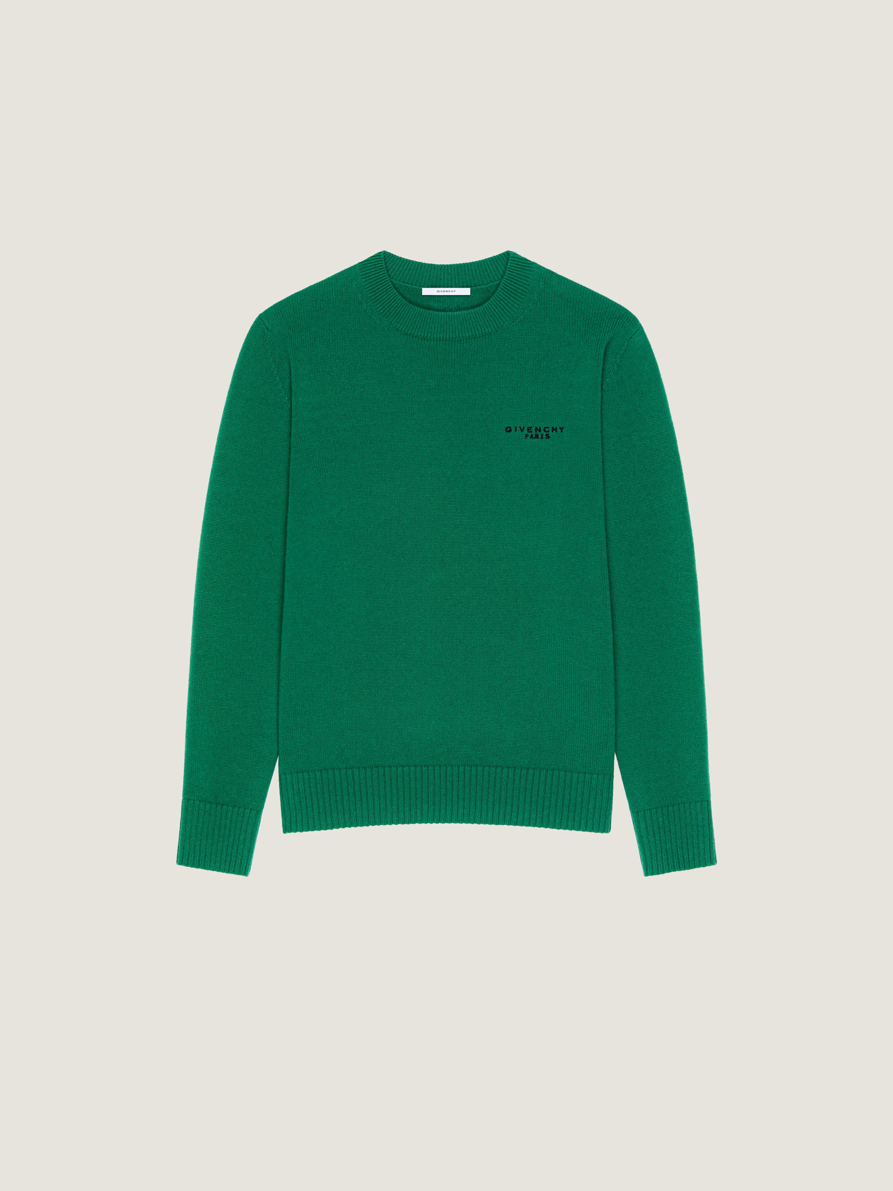 Givenchy Sweater In Wool And Cashmere In Green