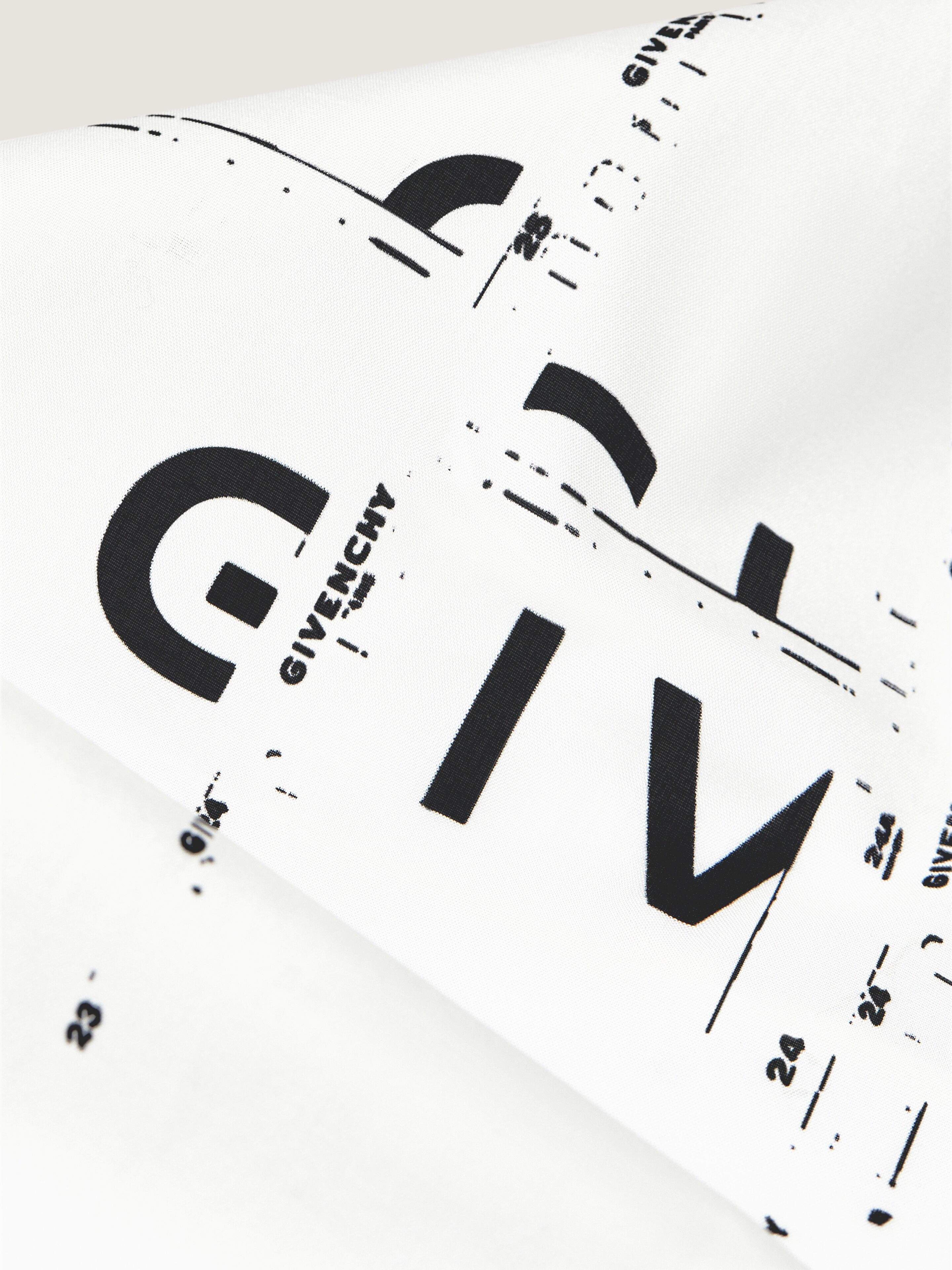 Small square in cotton with Photographic Negative print | Givenchy