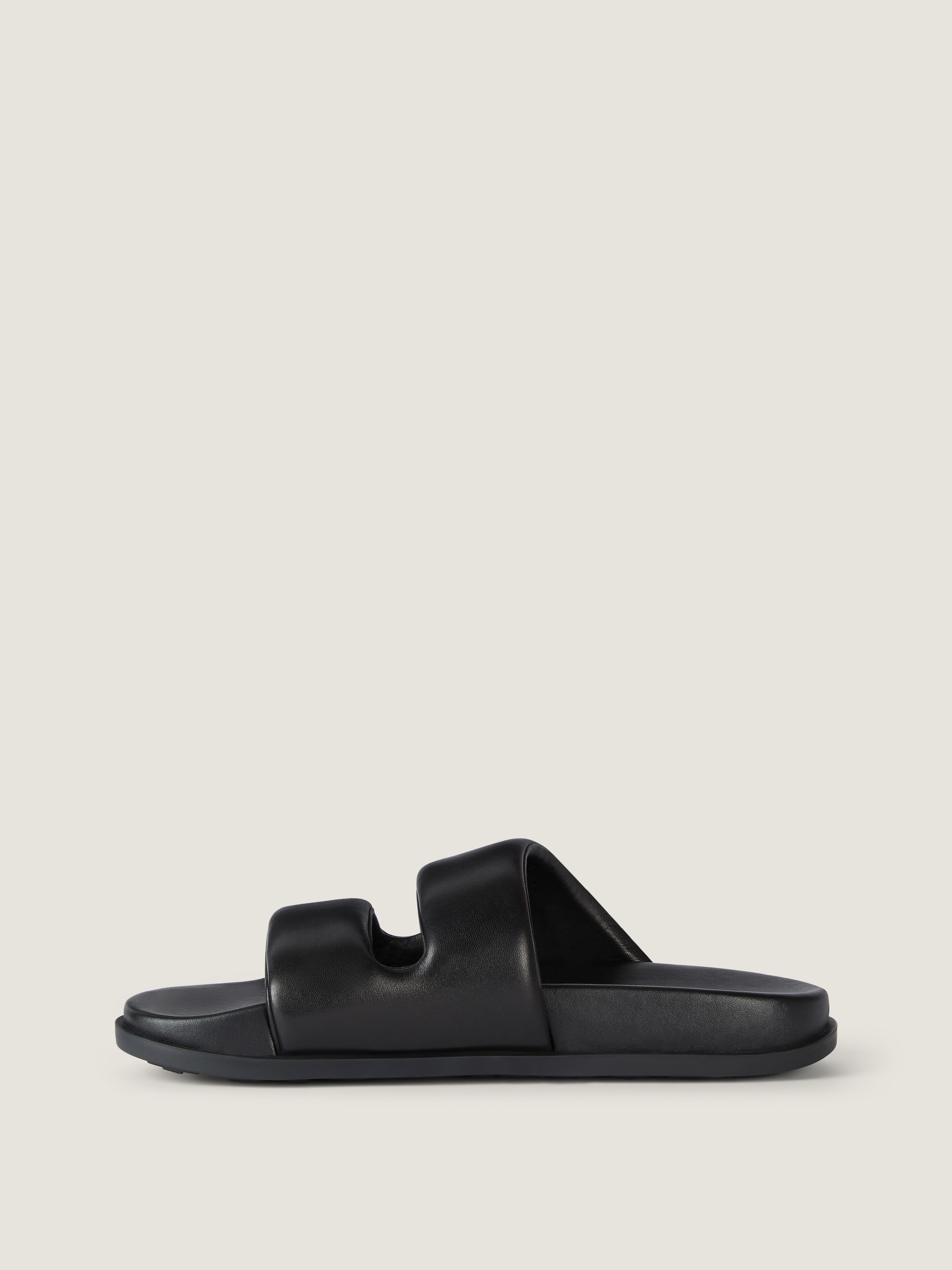 Puffy sandals in nappa leather in - black - BH302PH1Y3-001