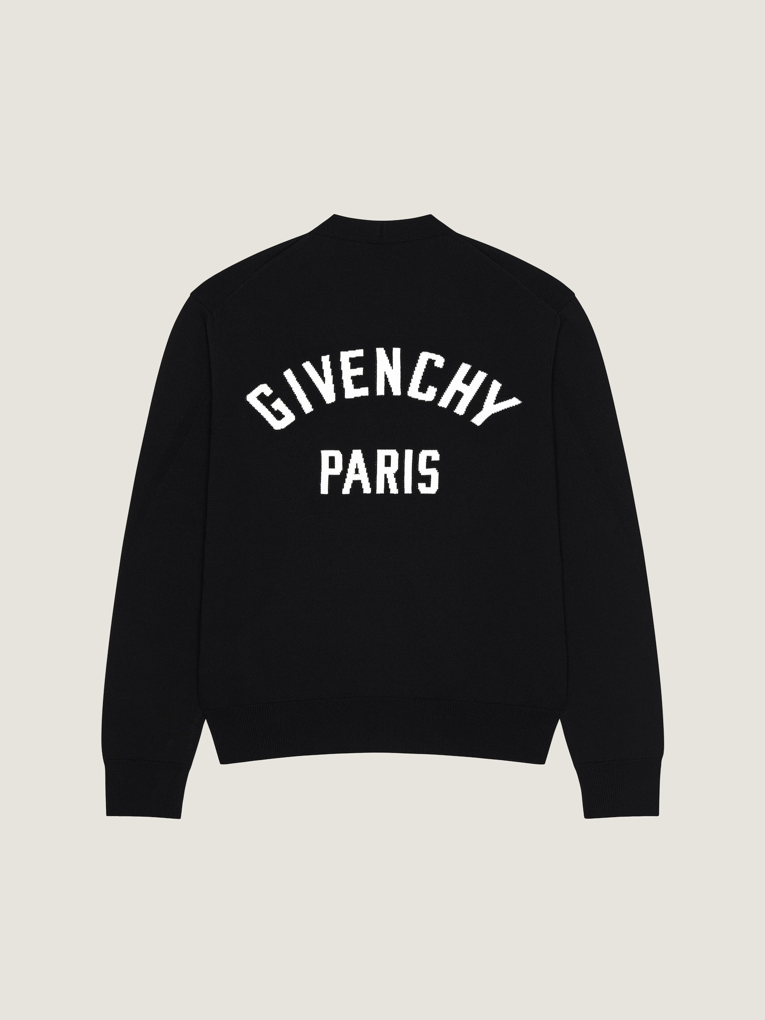 Couture Seam cardigan in knit with Givenchy Paris in - black 