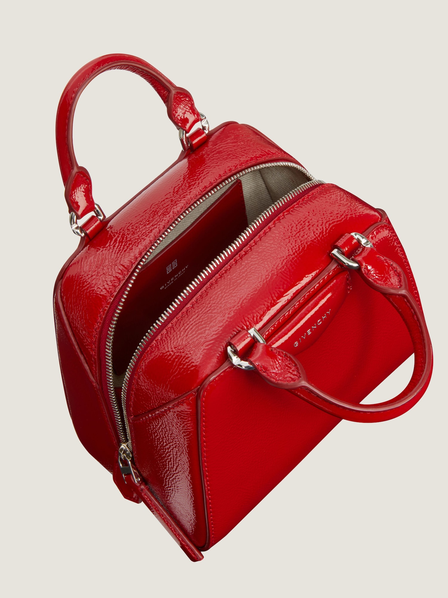 Nano Antigona Cube bag in patent leather Givenchy CA Givenchy