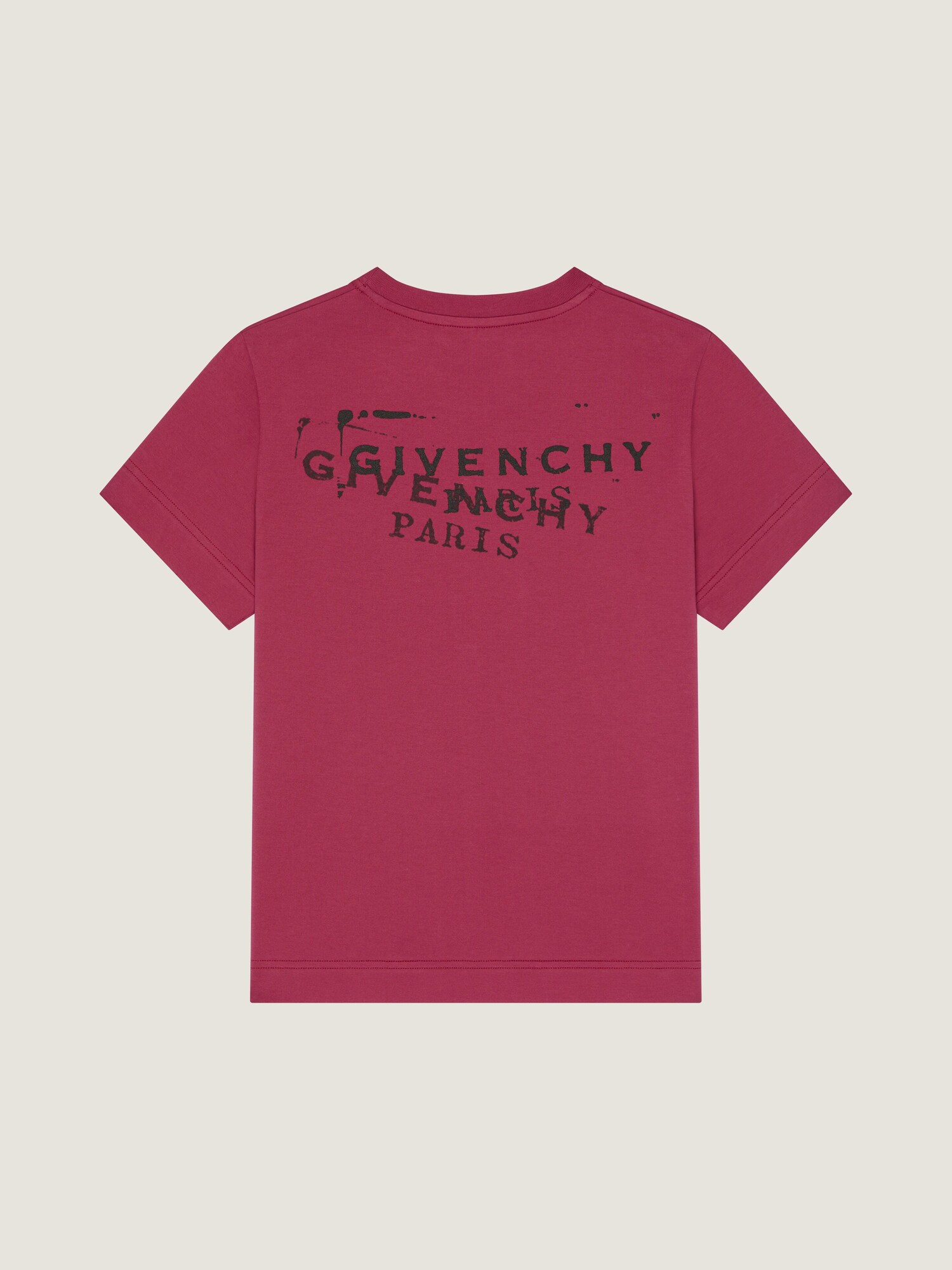 Givenchyスタンププリント Tシャツ - レッドチェリー BW70FJP7A7-607 