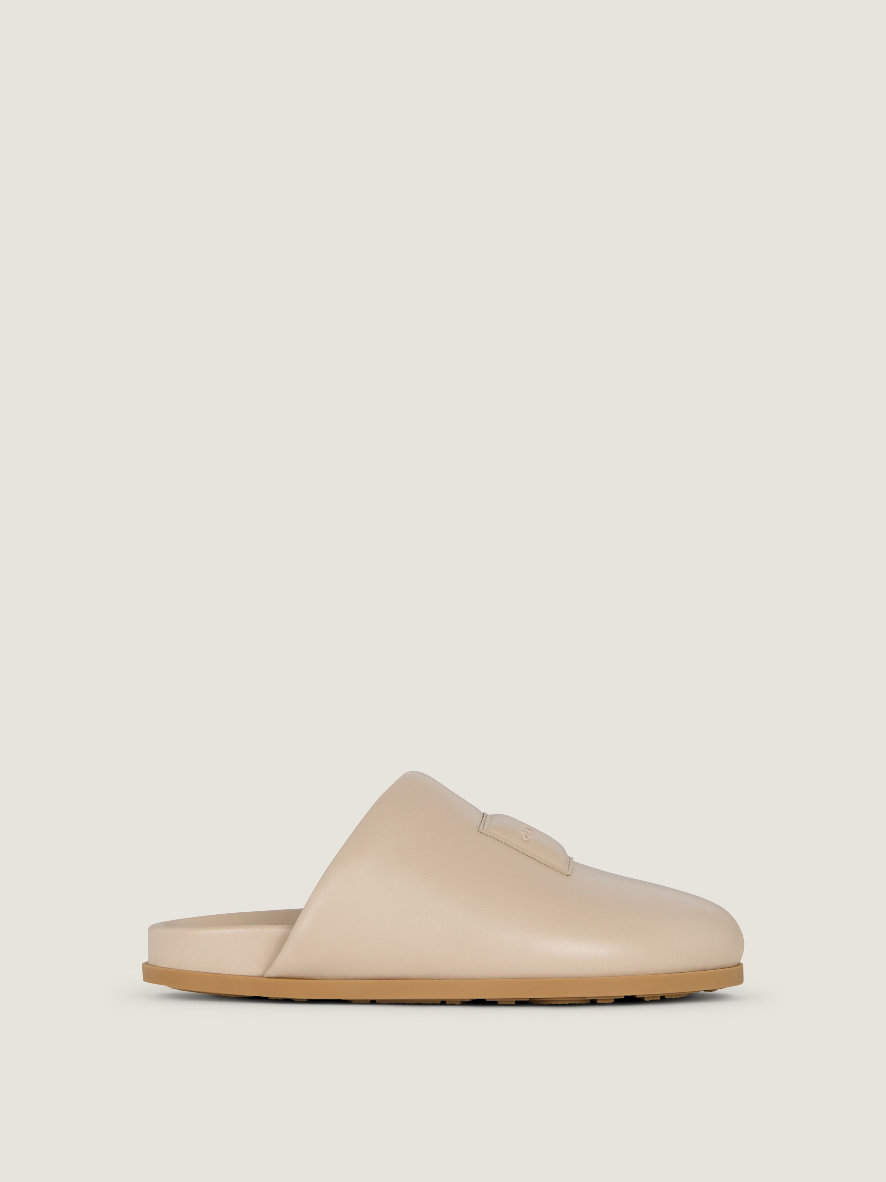 Givenchy Mules Plates Label En Cuir Nappa In Neutral