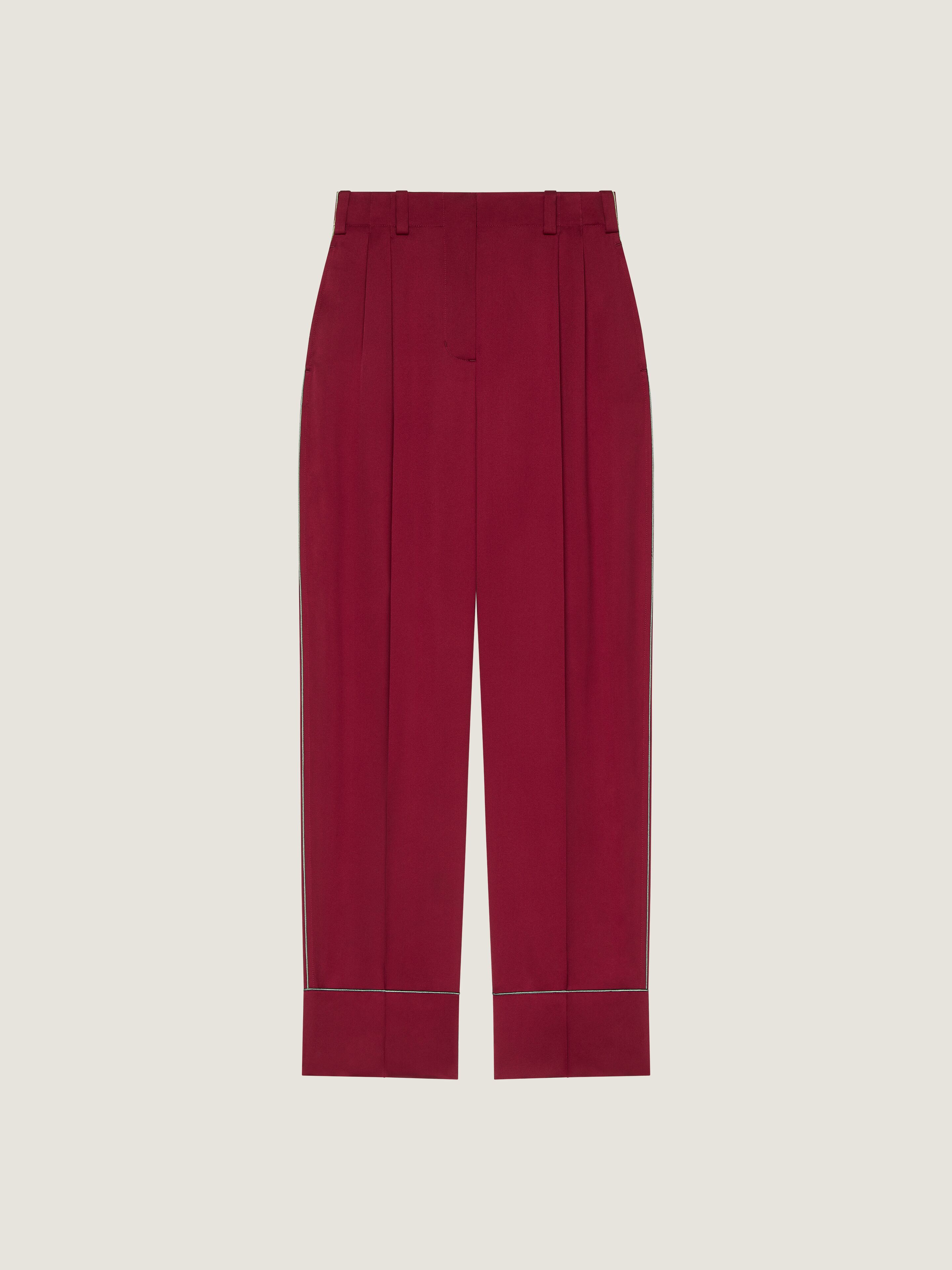 Givenchy Pantalon De Pyjama En Soie In Red