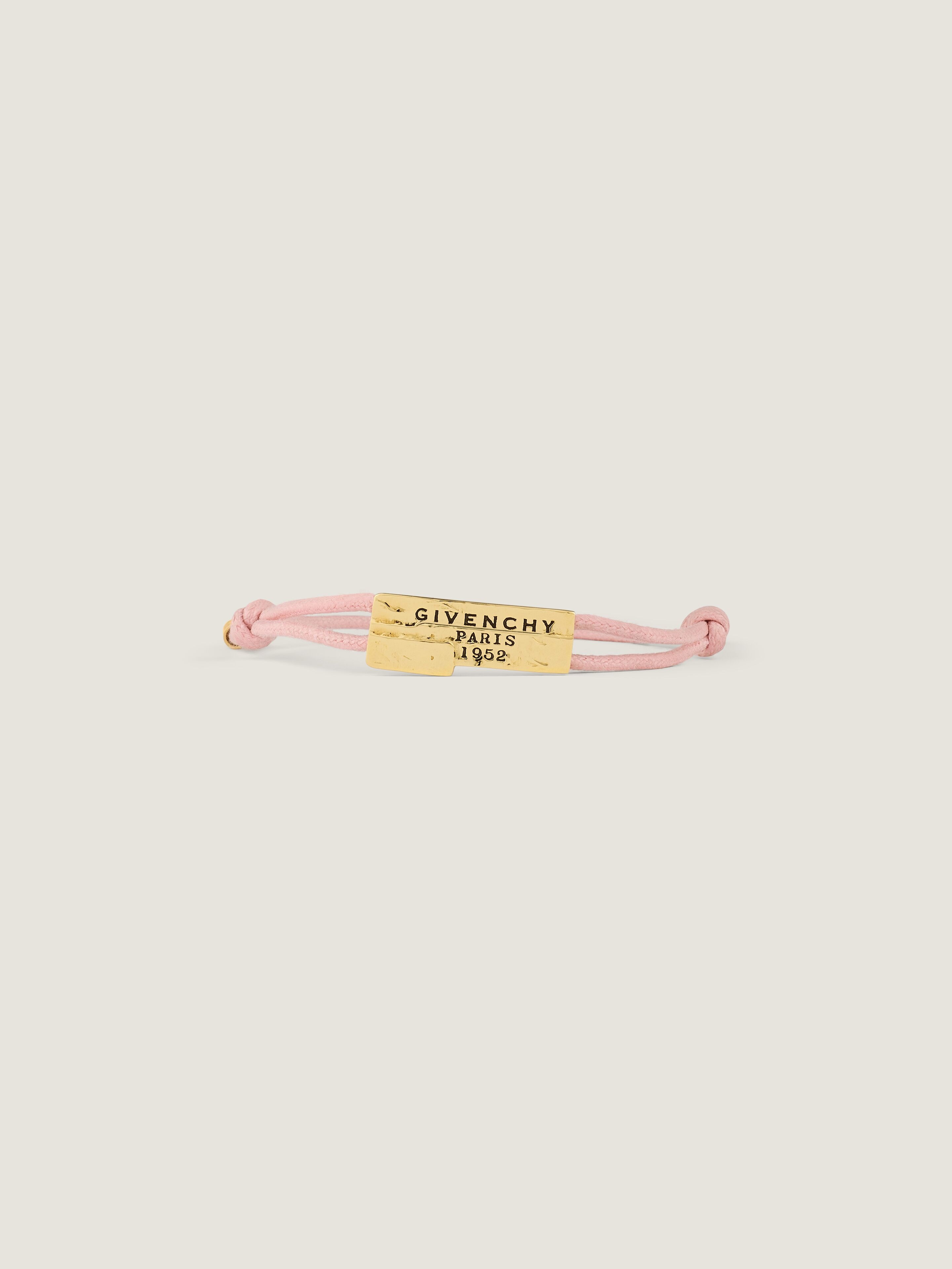Givenchy Tape cord bracelet in cotton and metal in - pink