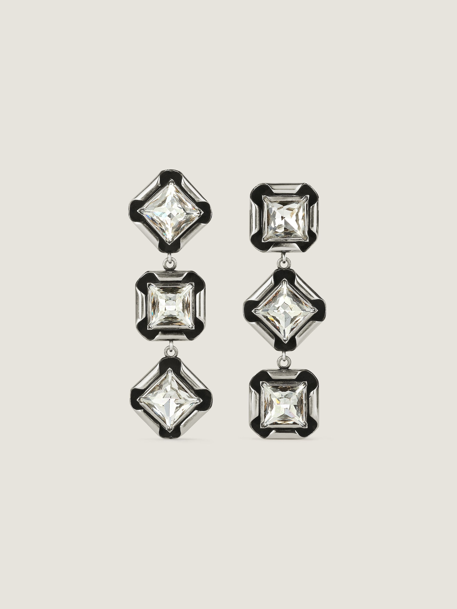 GIVENCHY デコンストラクト クリスタル イヤリング