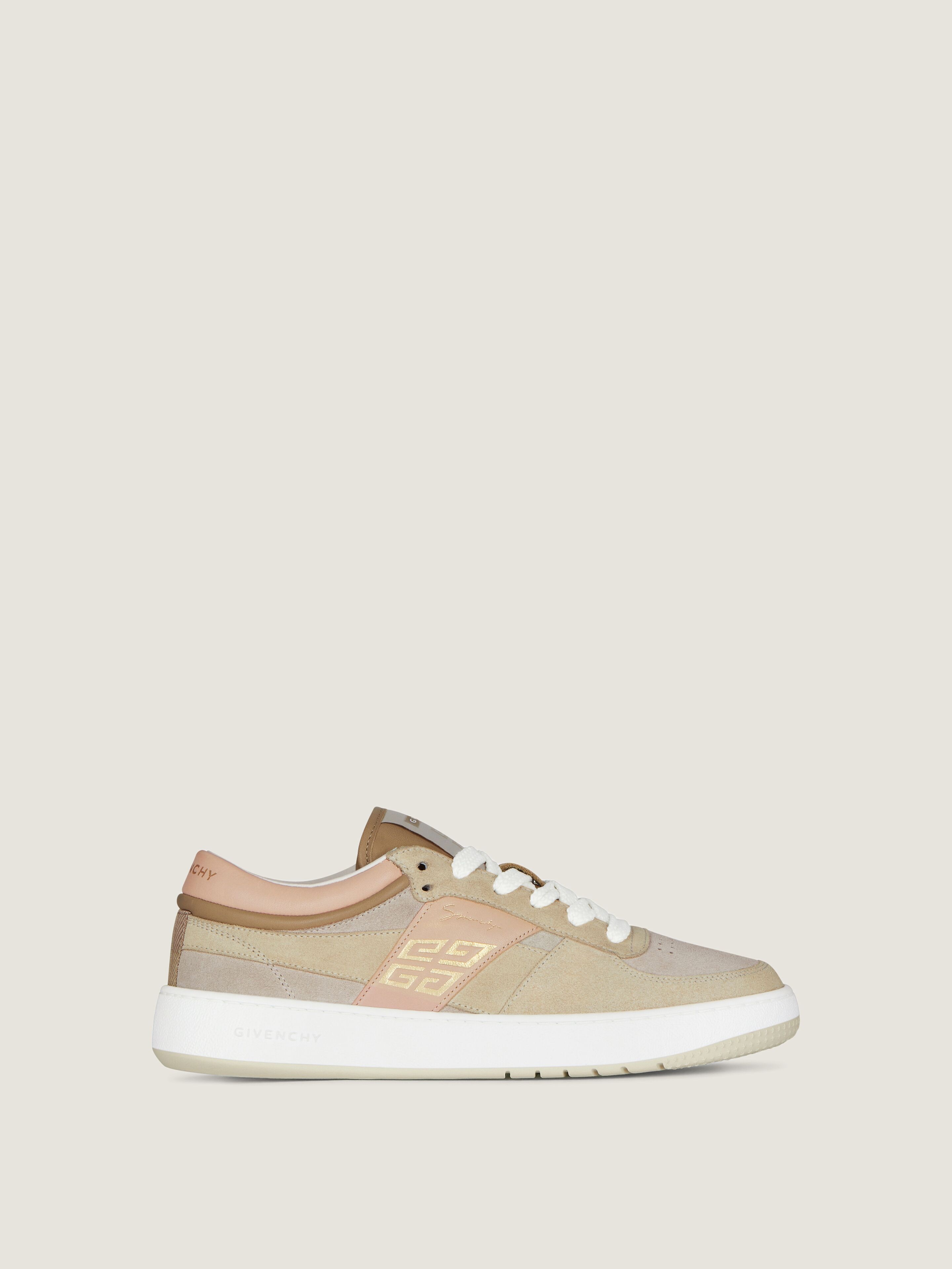 G Move sneakers in mixed leathers in - beige | Givenchy US