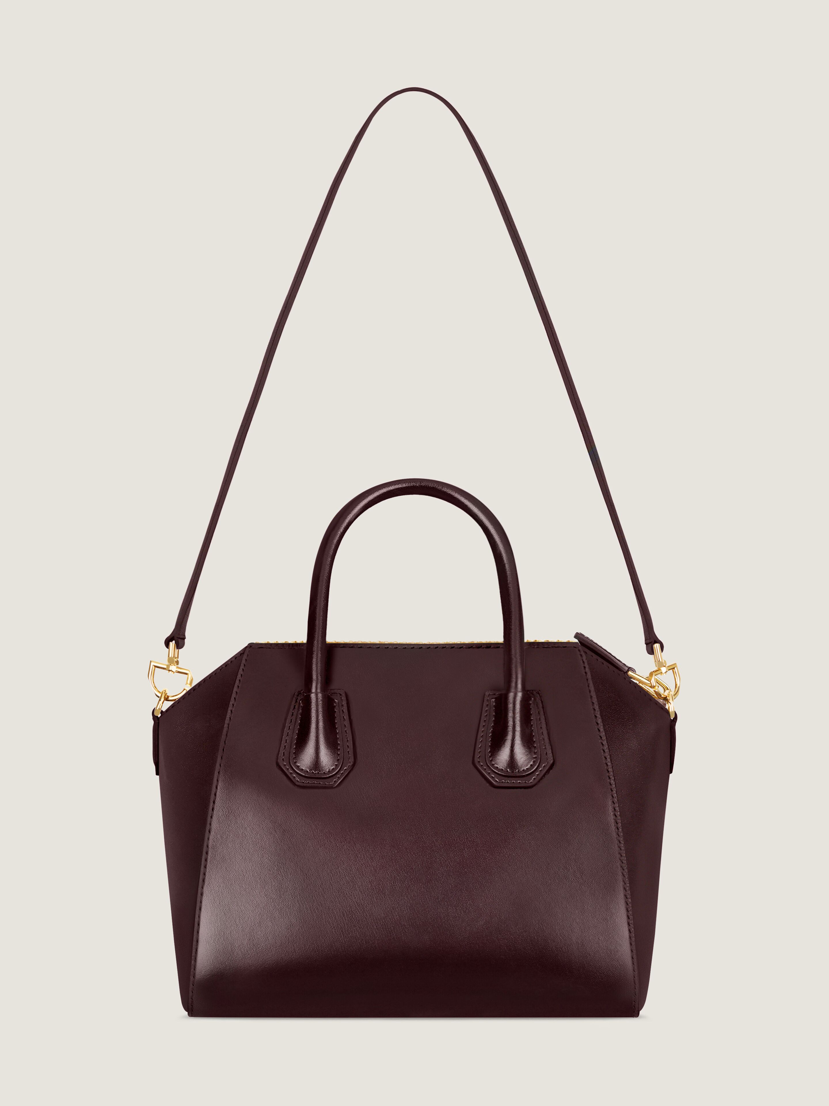 Small Antigona bag in Box leather in - burgundy - BB5149B13A-604
