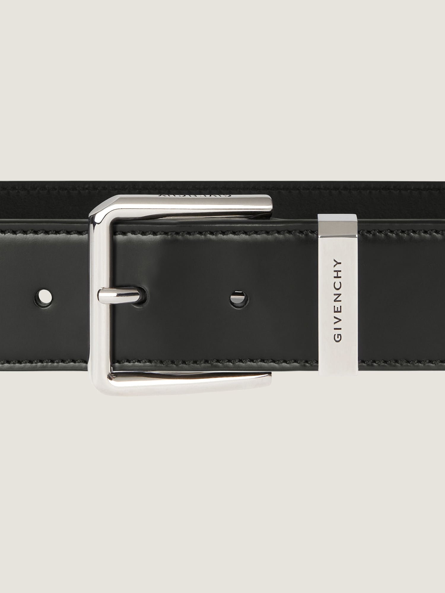 Gentlemen belt in leather | Givenchy US | Givenchy display picture 2