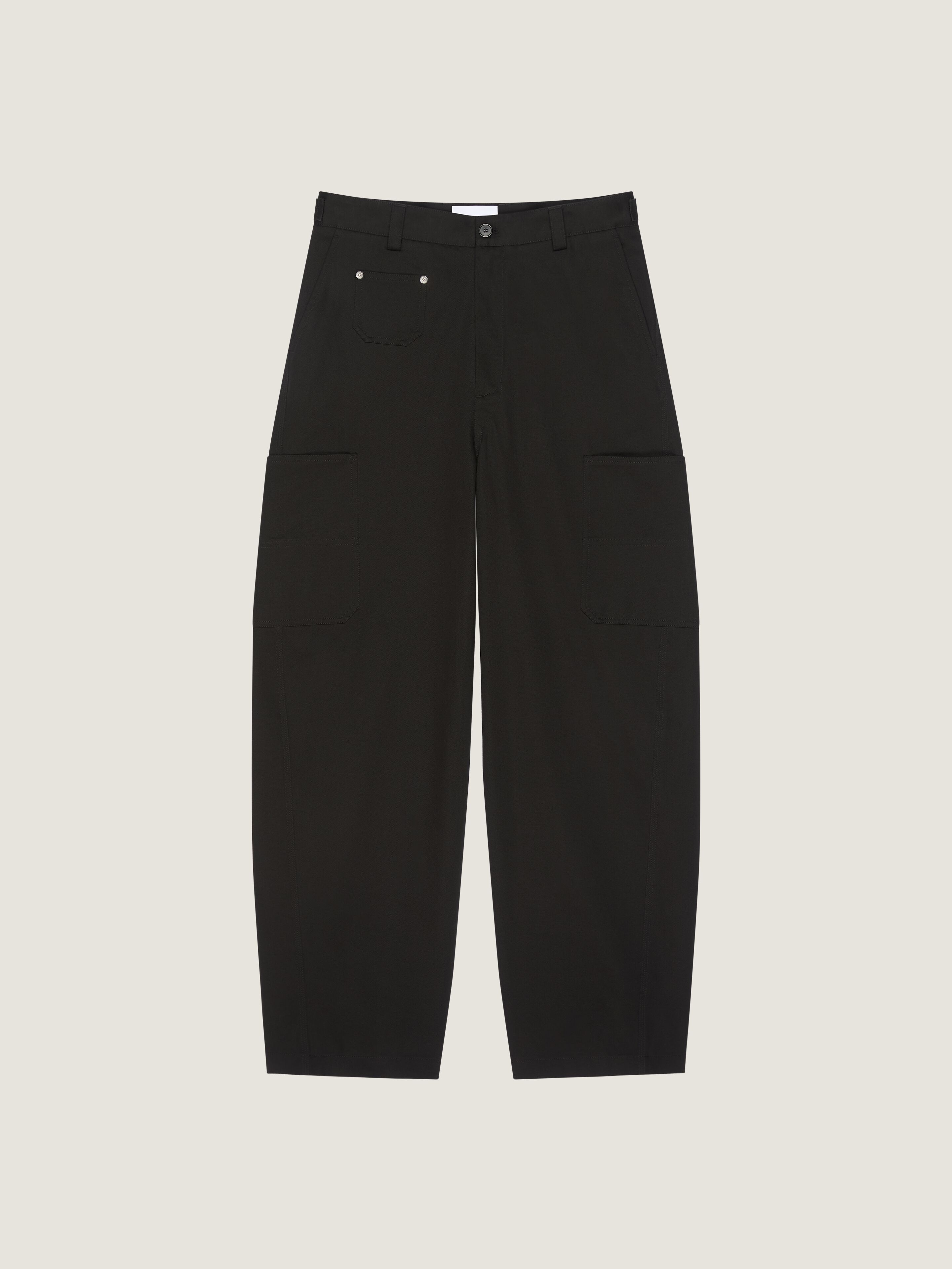 Givenchy Couture Seam Trousers In Cotton Embroidered Paris In Black