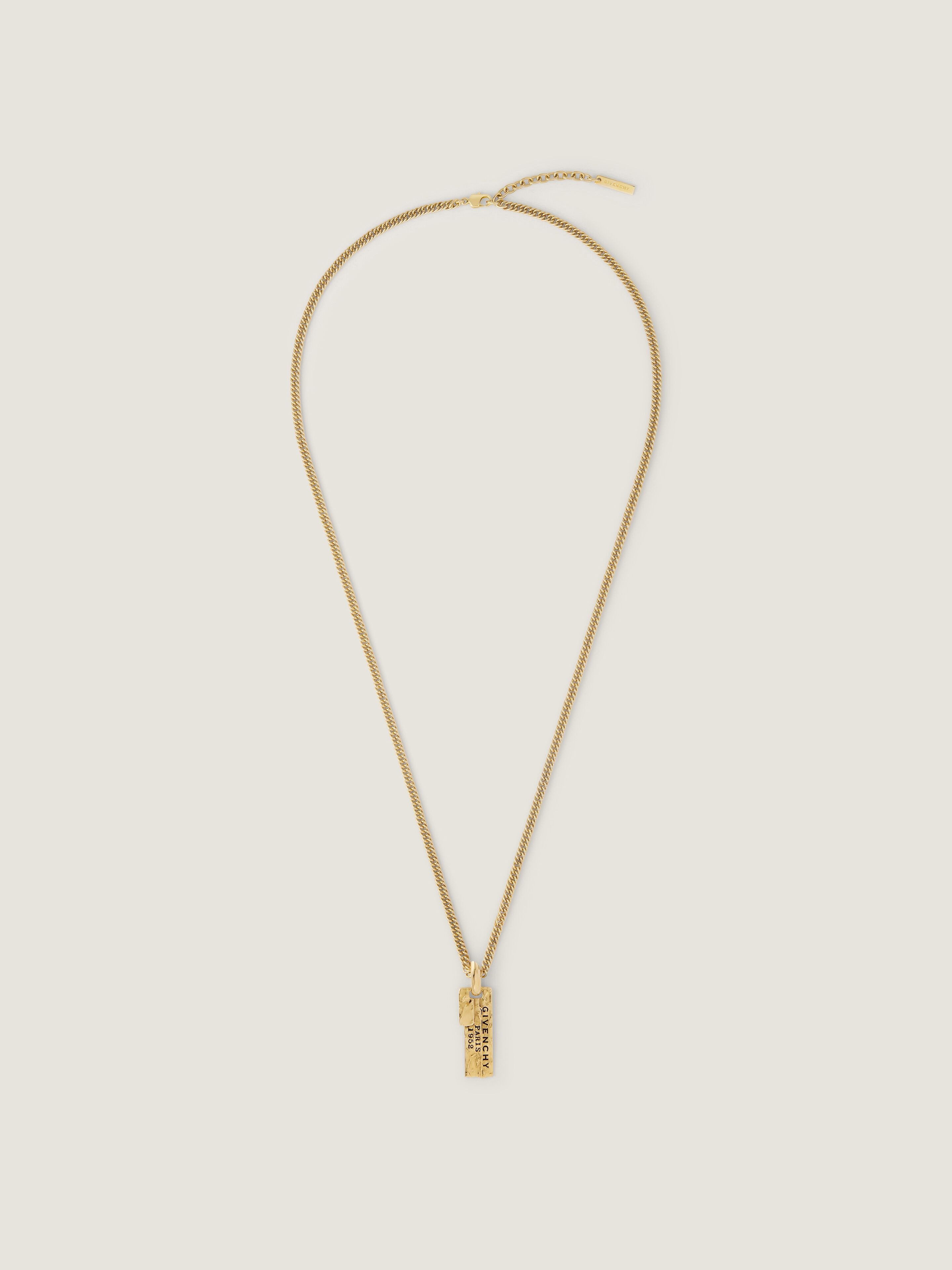 Givenchy Tape Necklace In Metal And Enamel In Gold
