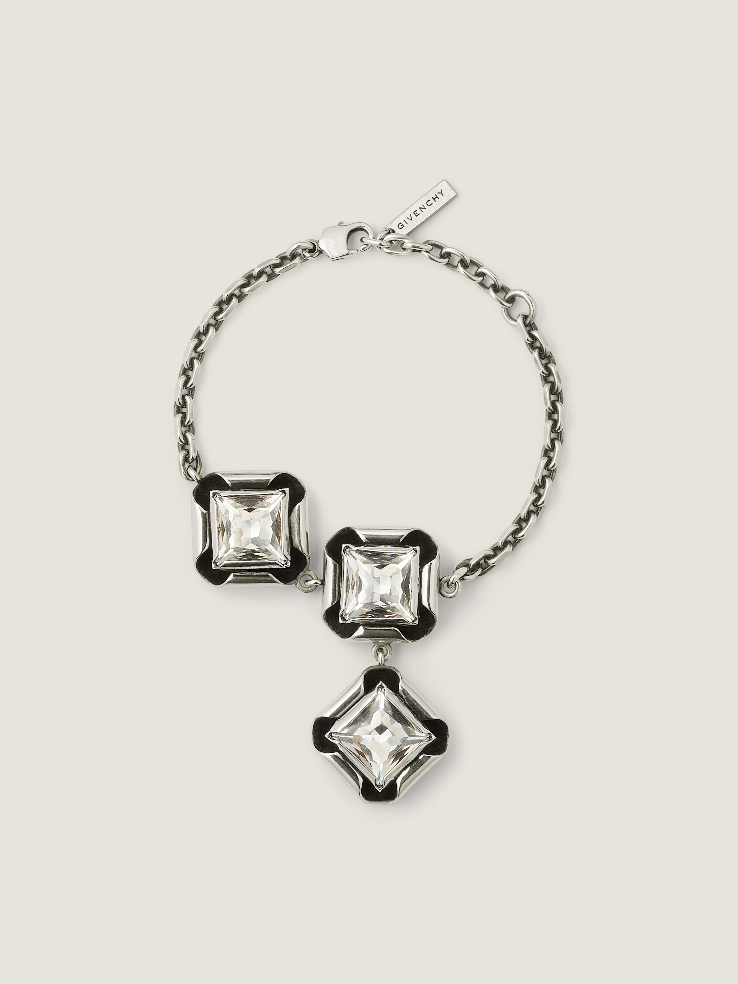 Givenchy Bracelet Deconstructed Crystals En Métal Et Cristaux In Metallic