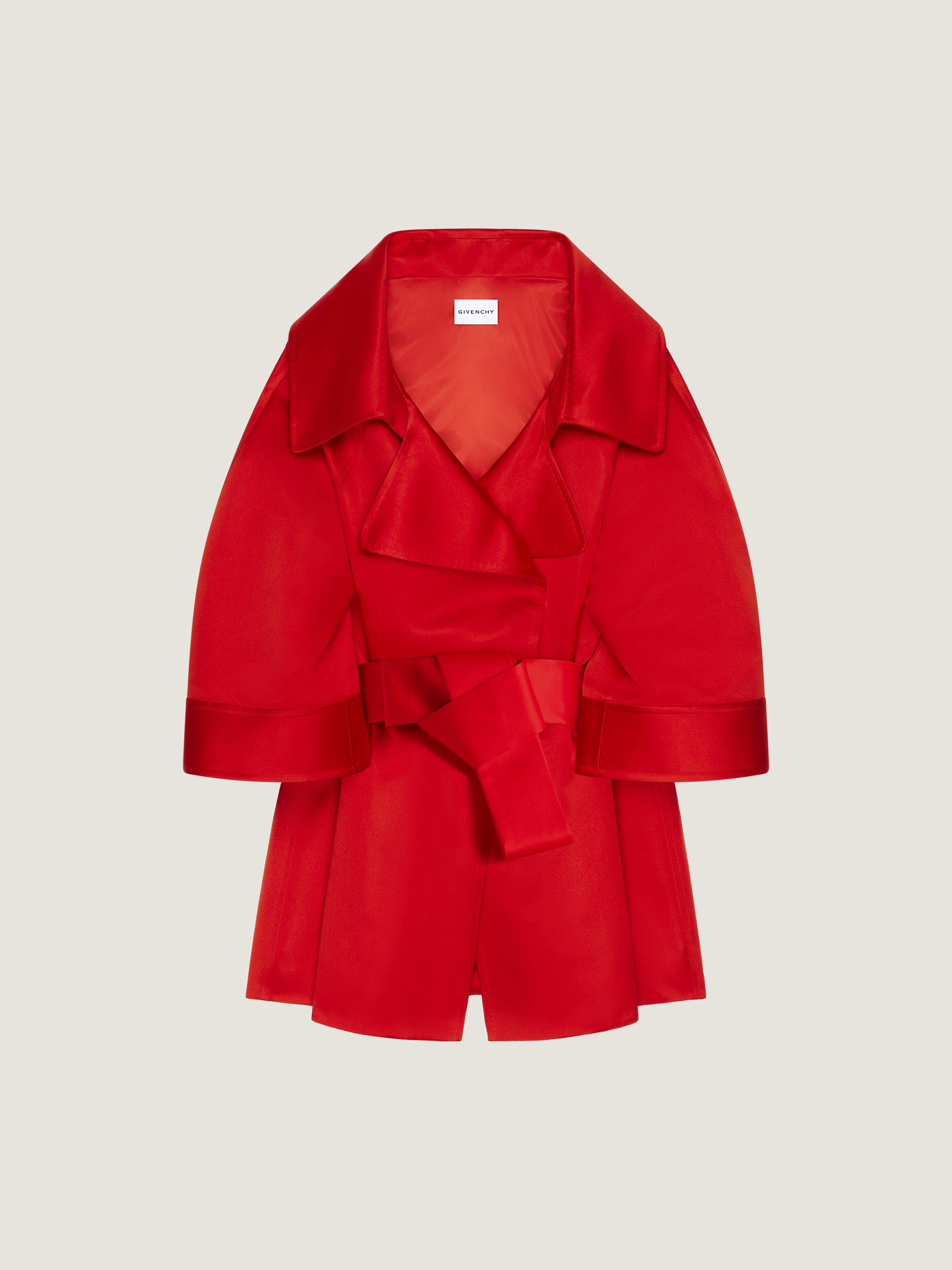 Givenchy Short Coat In Satin