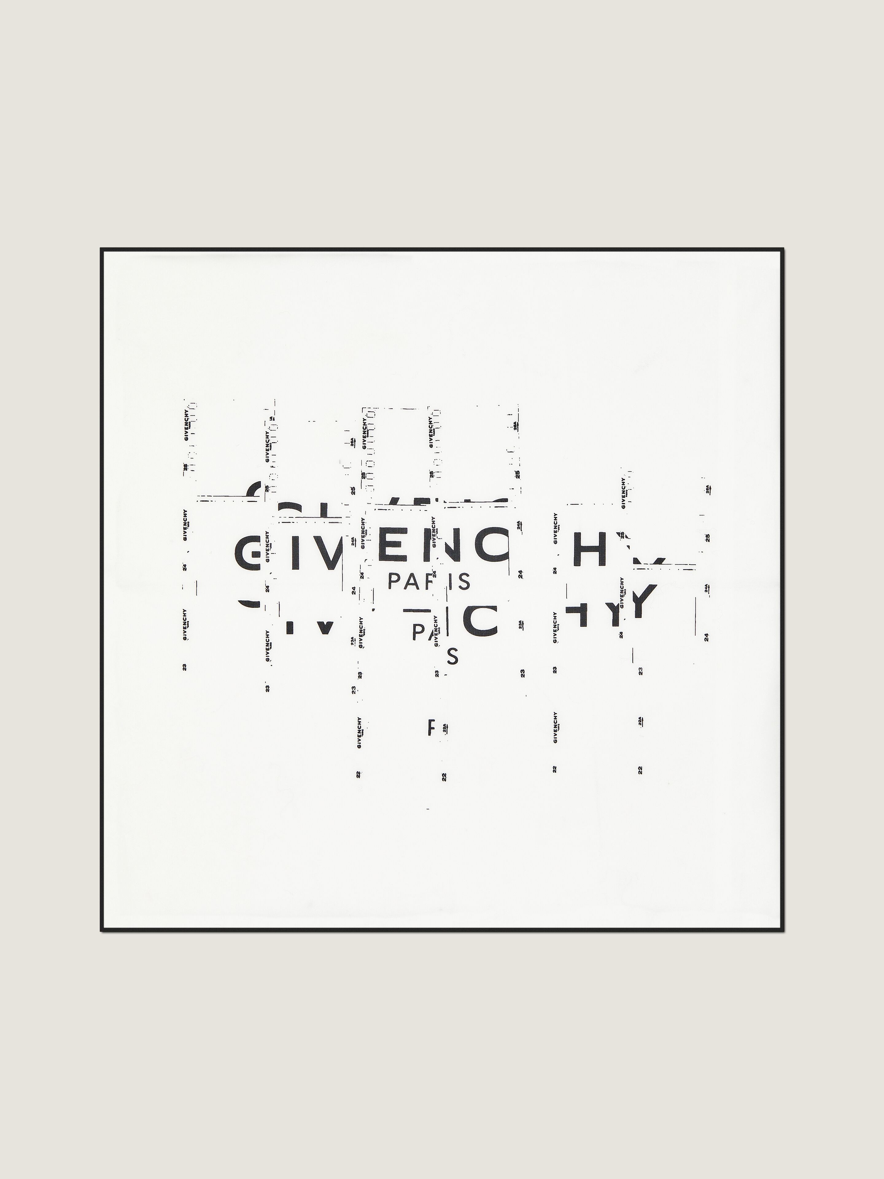 Small square in cotton with Photographic Negative print | Givenchy
