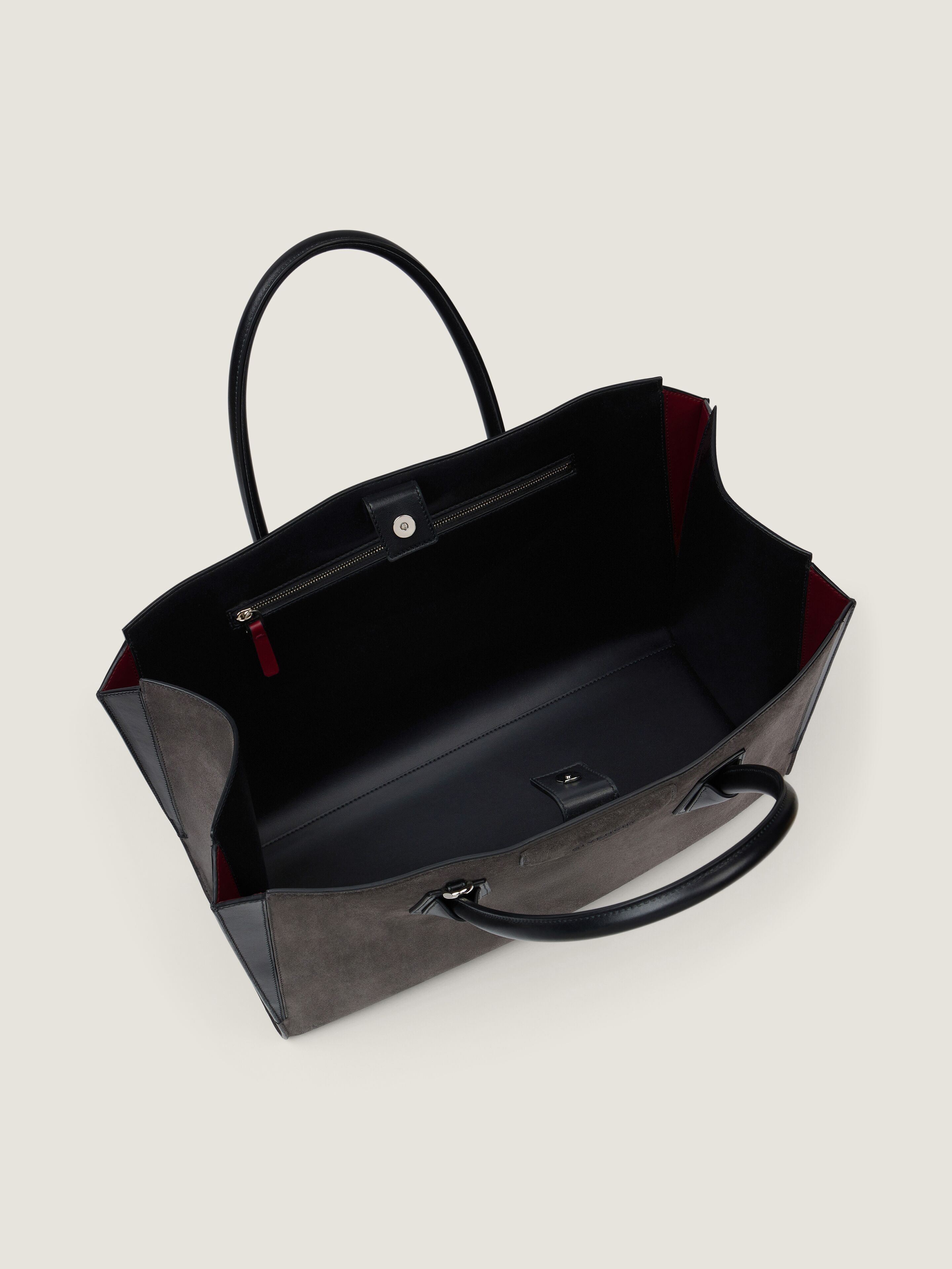 Medium Antigona Catchall bag in suede leather in - dark grey