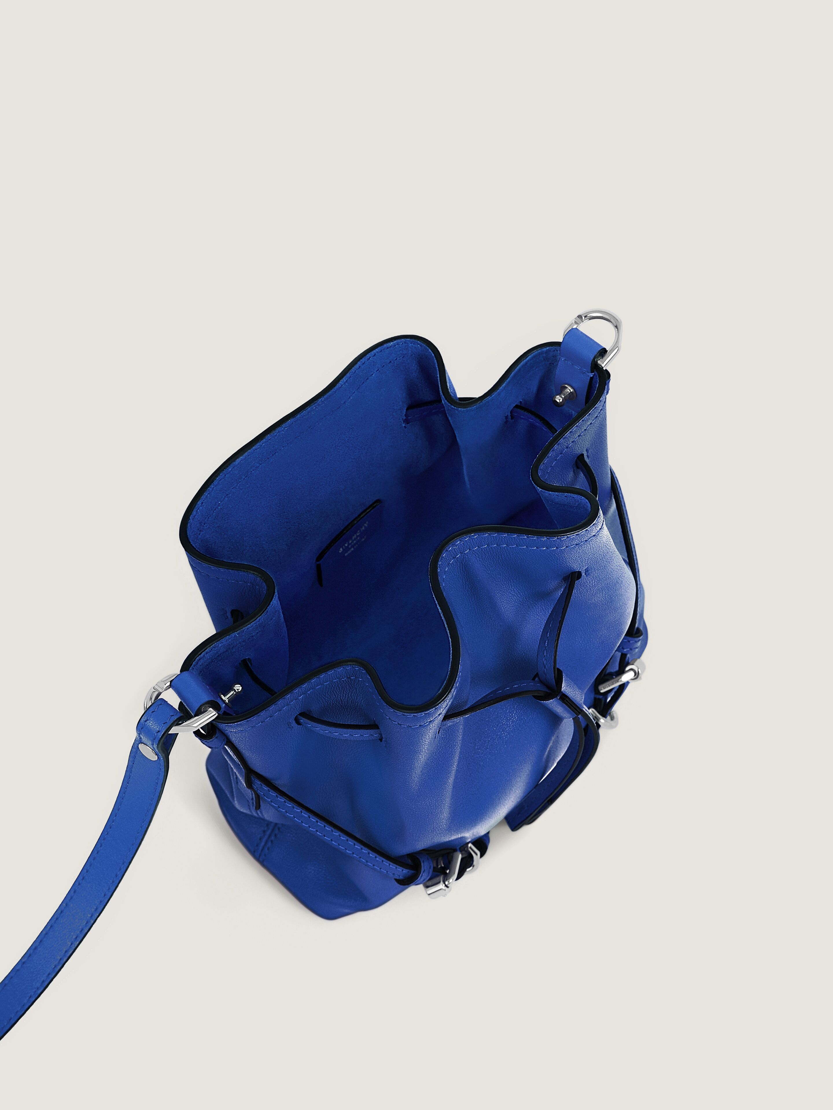 Mini Voyou Bucket bag in shiny leather | Givenchy ES | Givenchy