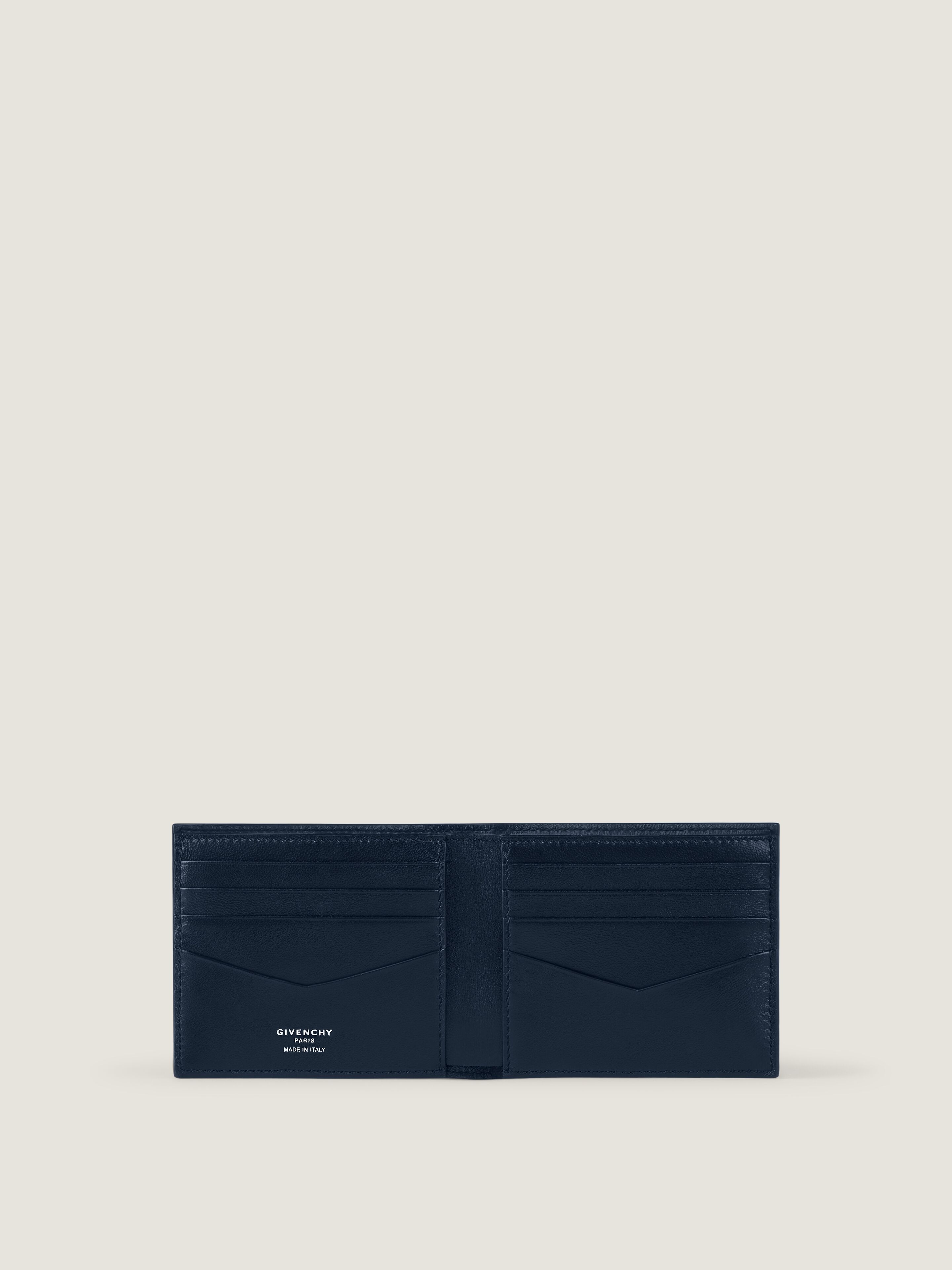 Antigona Stamped bicolor wallet in leather in - military blue