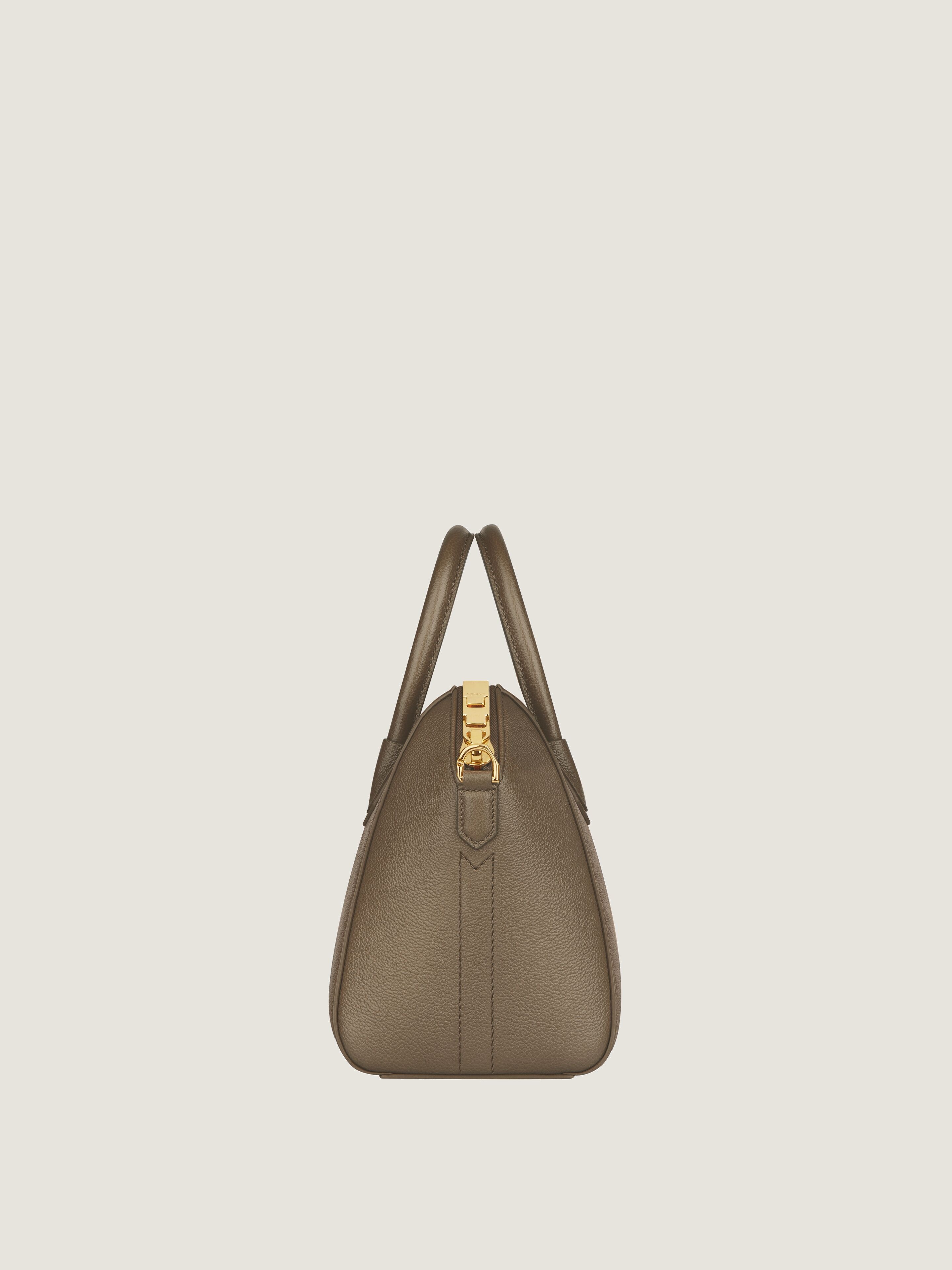 Small Antigona bag in grained leather in - taupe | Givenchy US