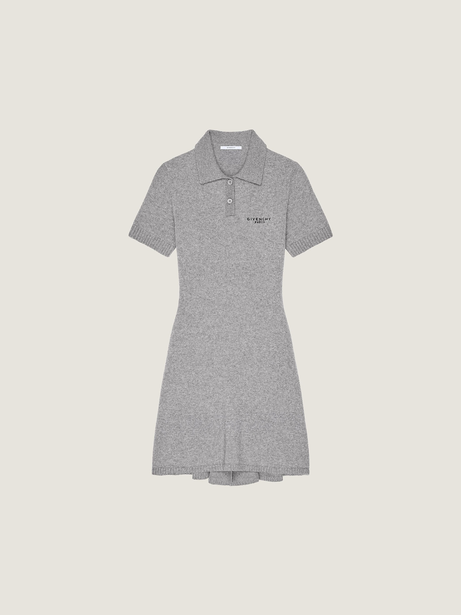 Polo dress in wool and cashmere