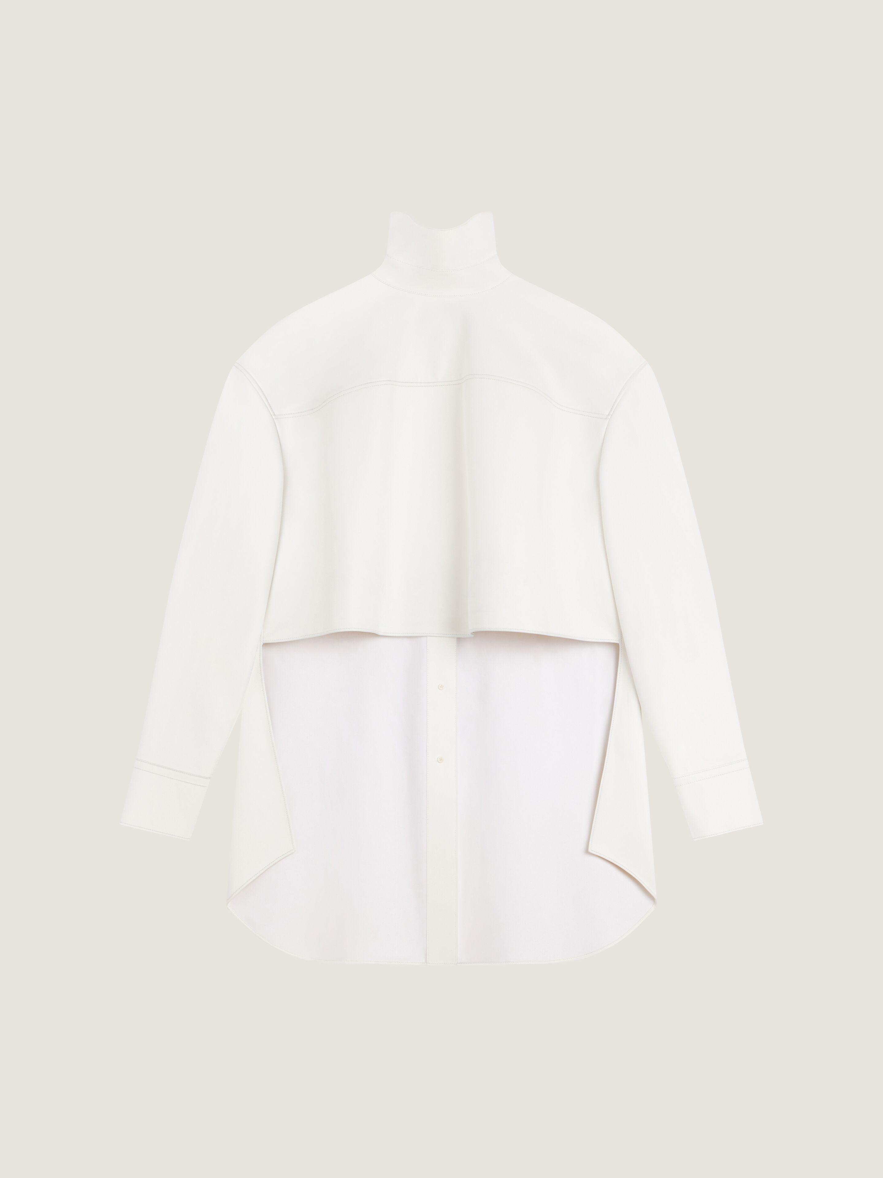 Givenchy Back-to-front Tie-up Shirt In Nappa Leather