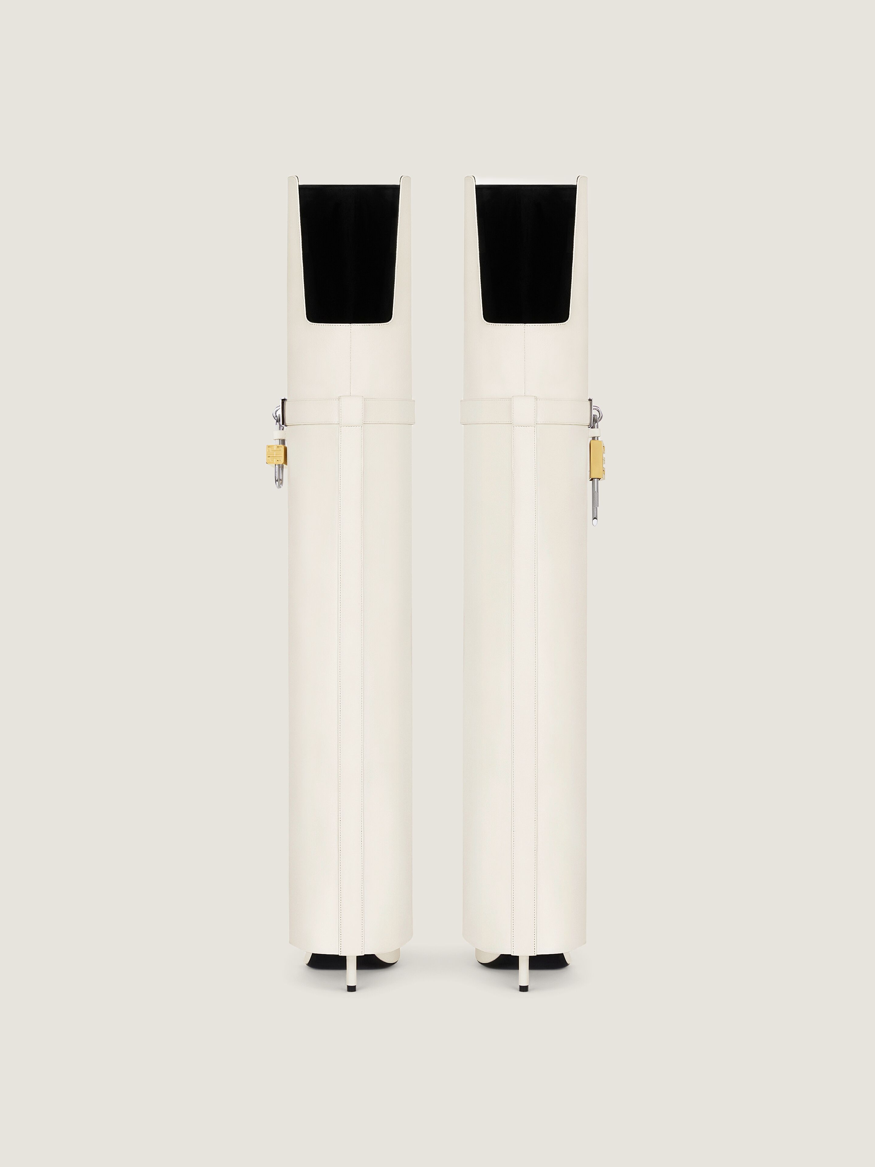 Shark Lock Stiletto over-the-knee boots in nappa | Givenchy